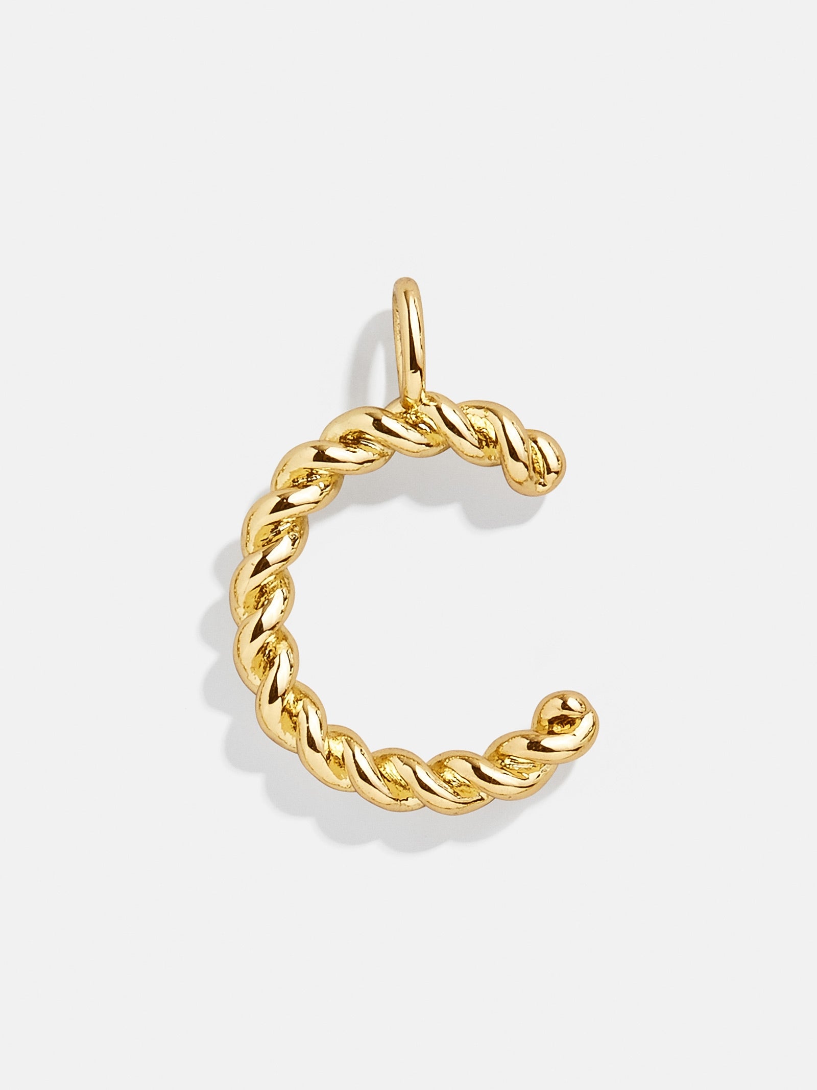 Premium Jupiter Charm - Modern Gold Twisted Initial Pendant