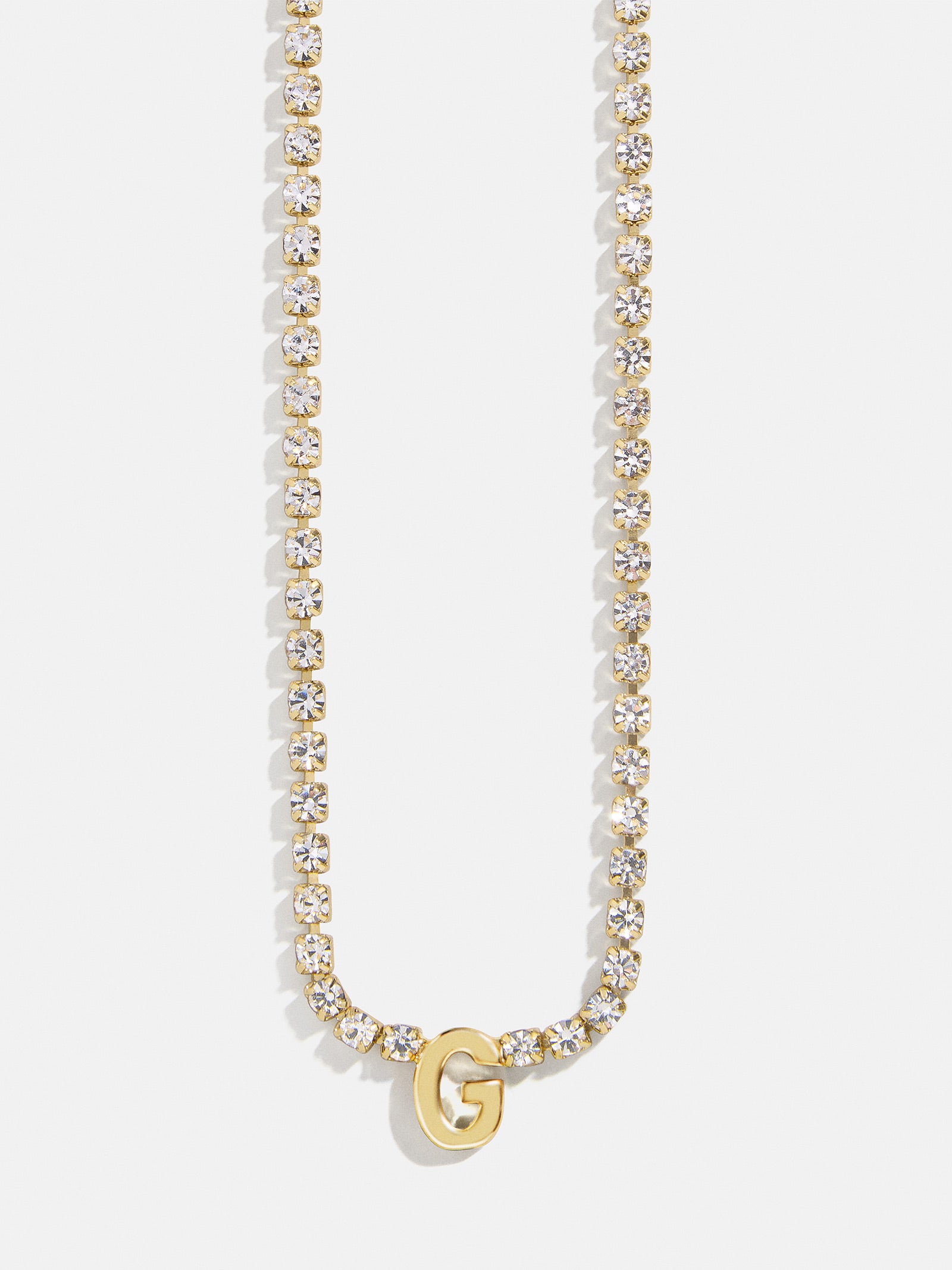 Premium Ruth Initial Tennis Necklace - Gold/Pavé | Ultimate Personalized Jewelry