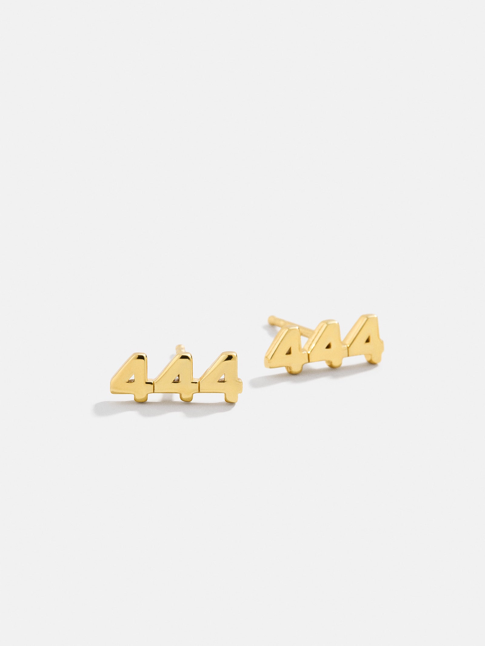 Premium 18K Gold Angel Number Stud Earrings - Ultimate Style