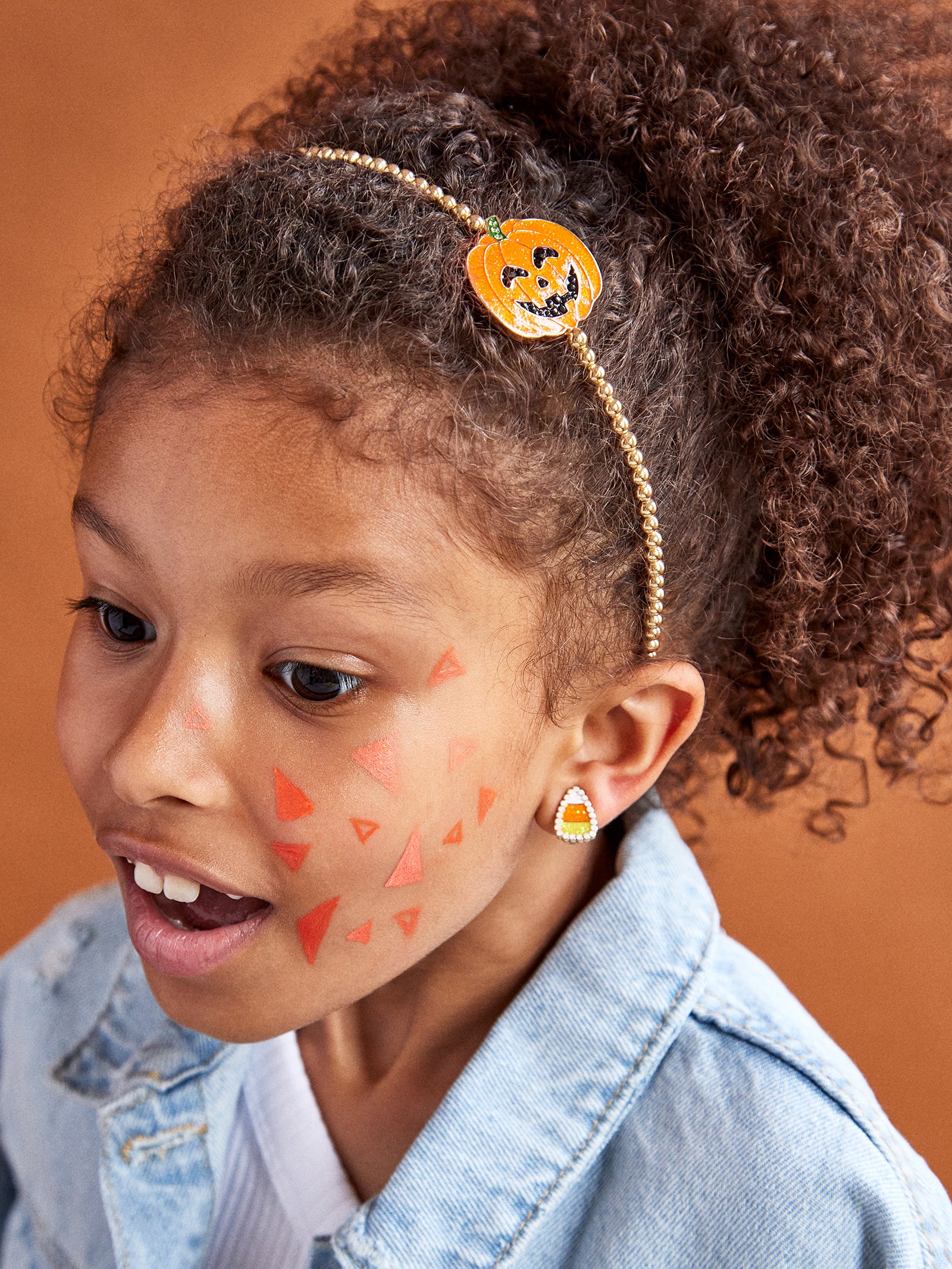 Ultimate Halloween Hair Scare Kids' Headband - Orange Pumpkin Sparkle