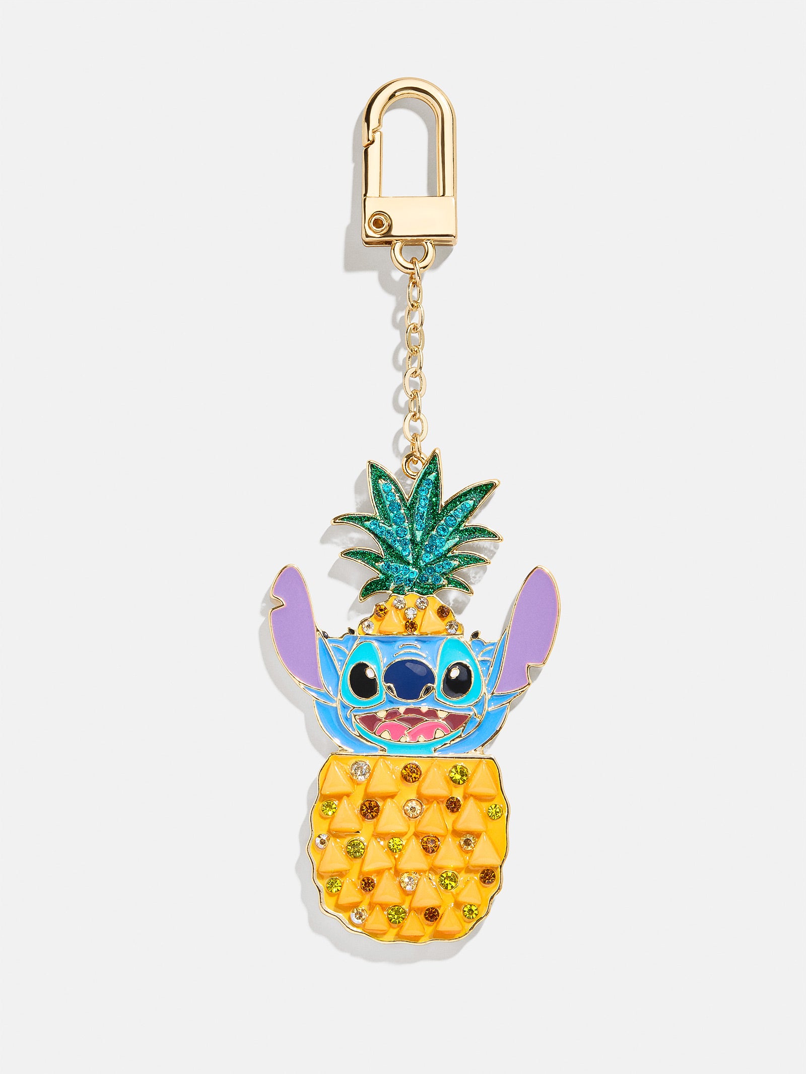 Premium Disney Stitch Pineapple Bag Charm - Tropical Yellow