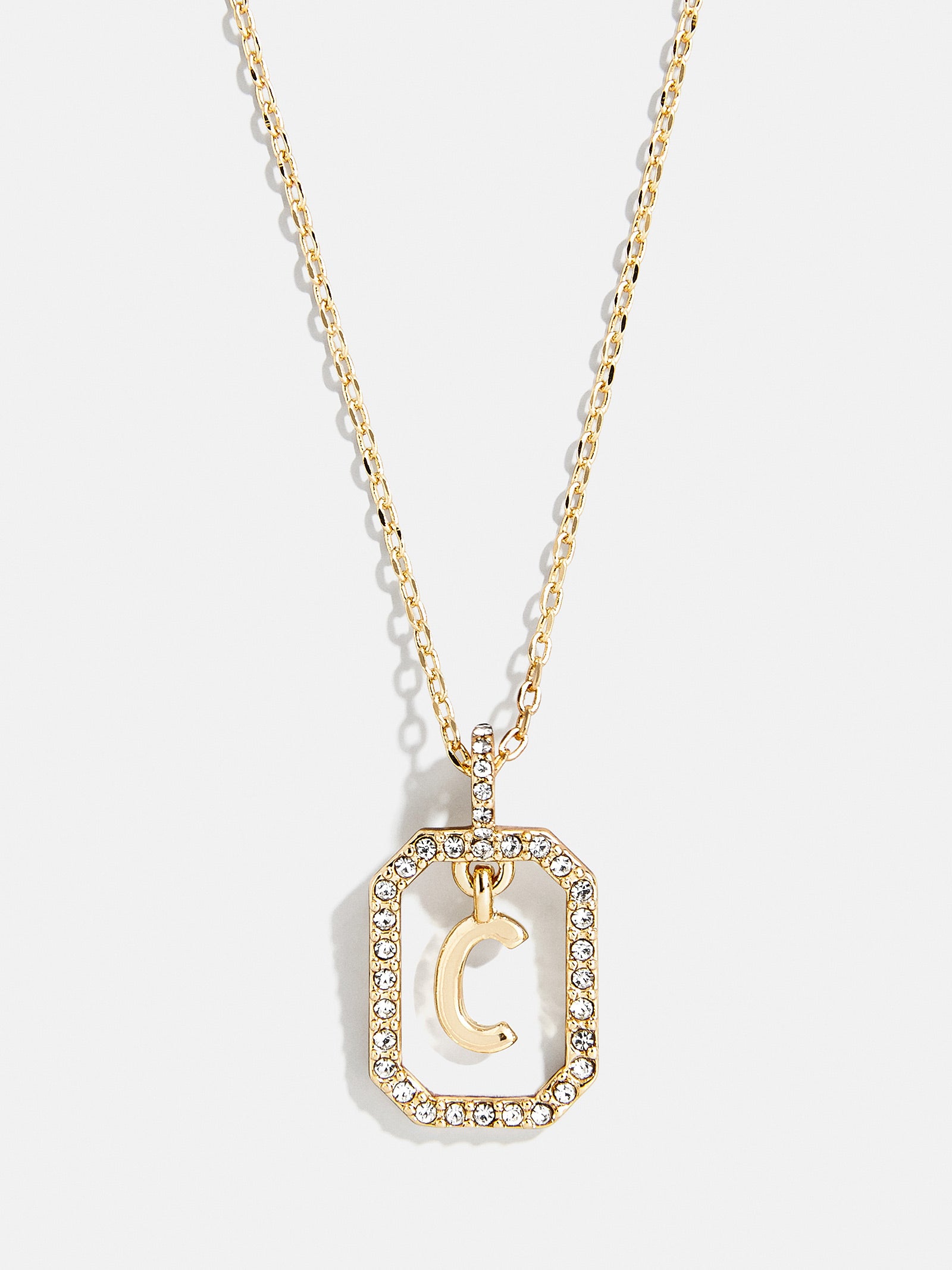 Premium Alicia Initial Necklace - Gold & Pavé Crystal Design