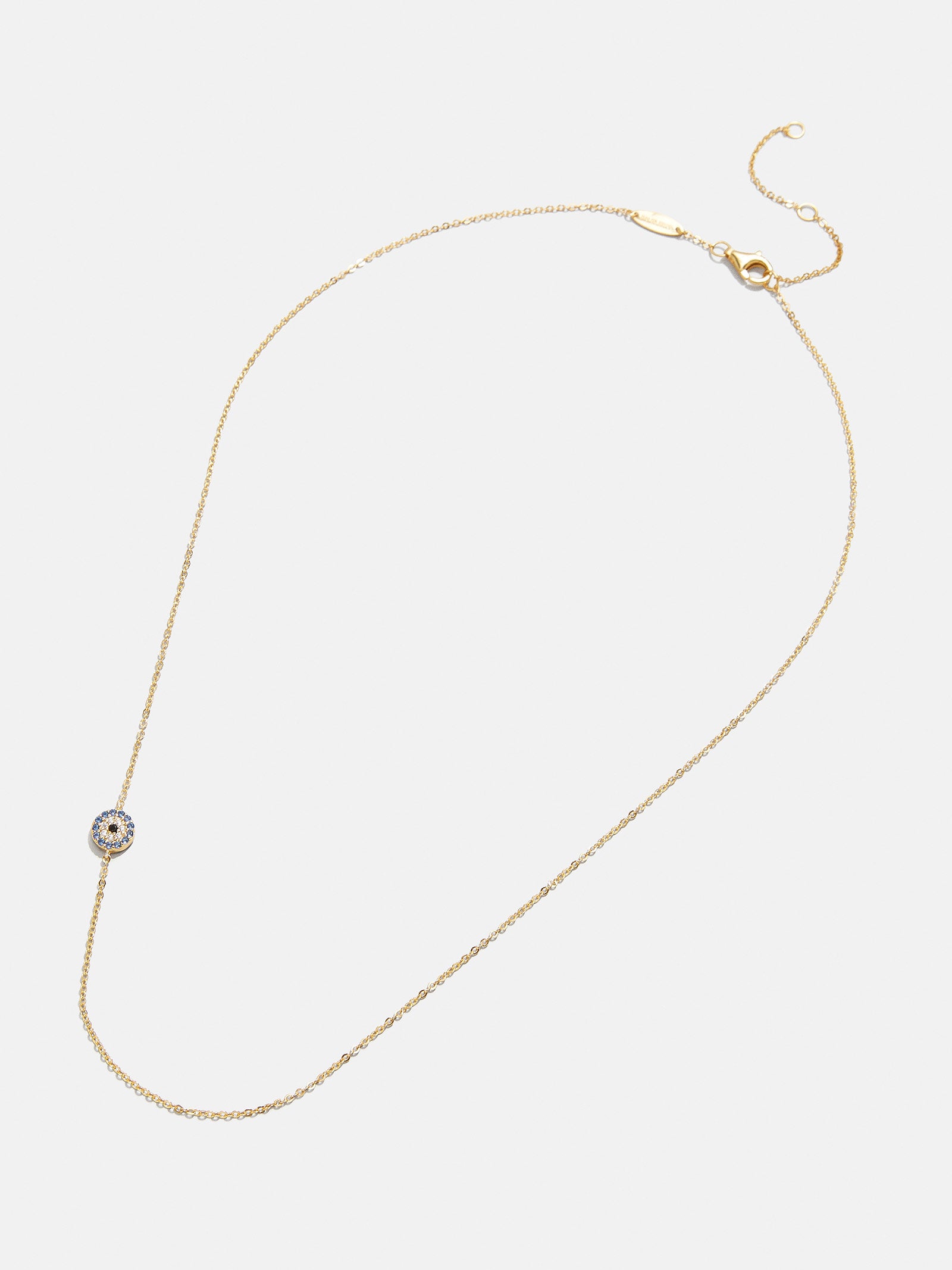 Premium 18K Gold Asymmetrical Evil Eye Necklace - Ultimate Protection & Style