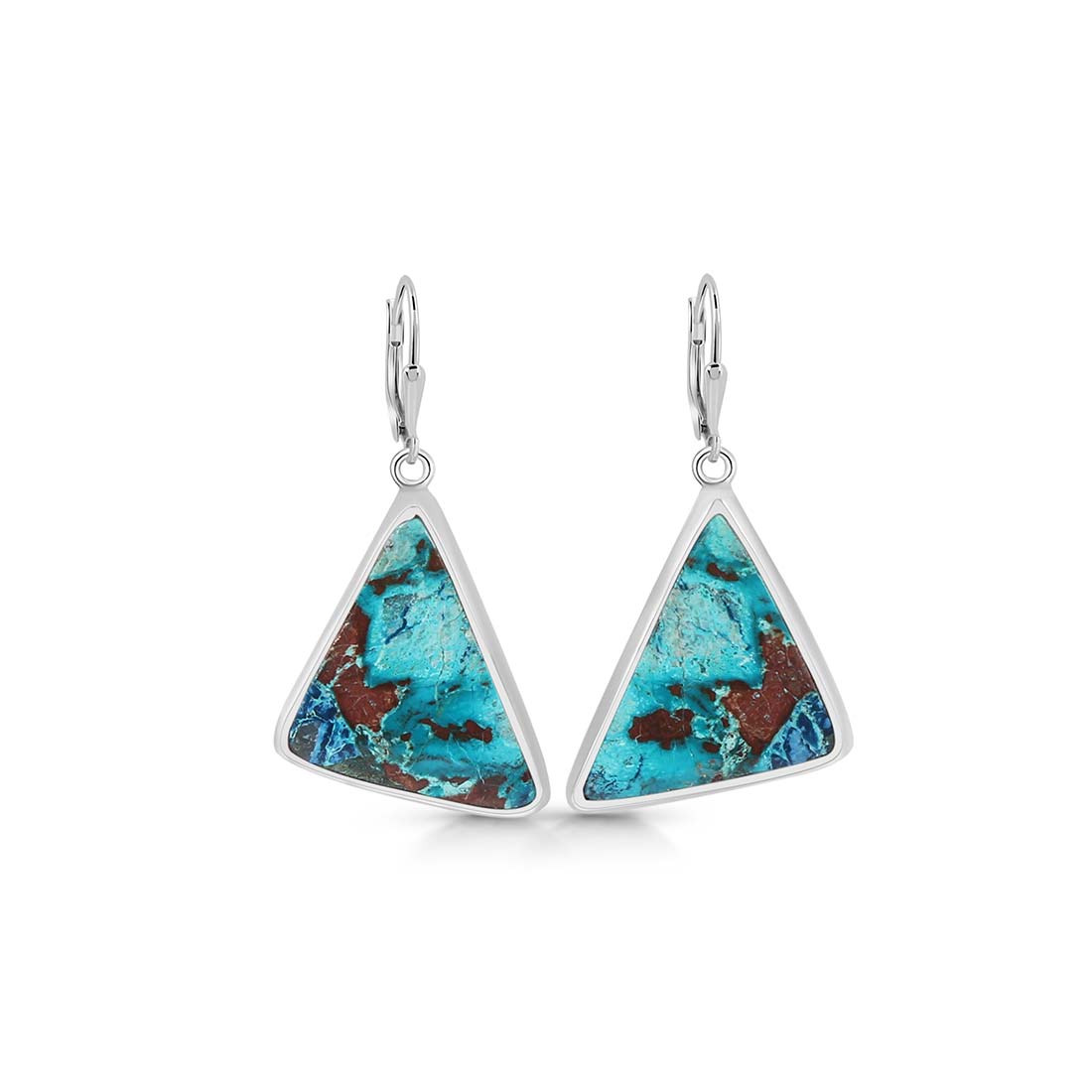 Premium Shattuckite Statement Earrings - STK-E-3 | Sagacia Jewelry