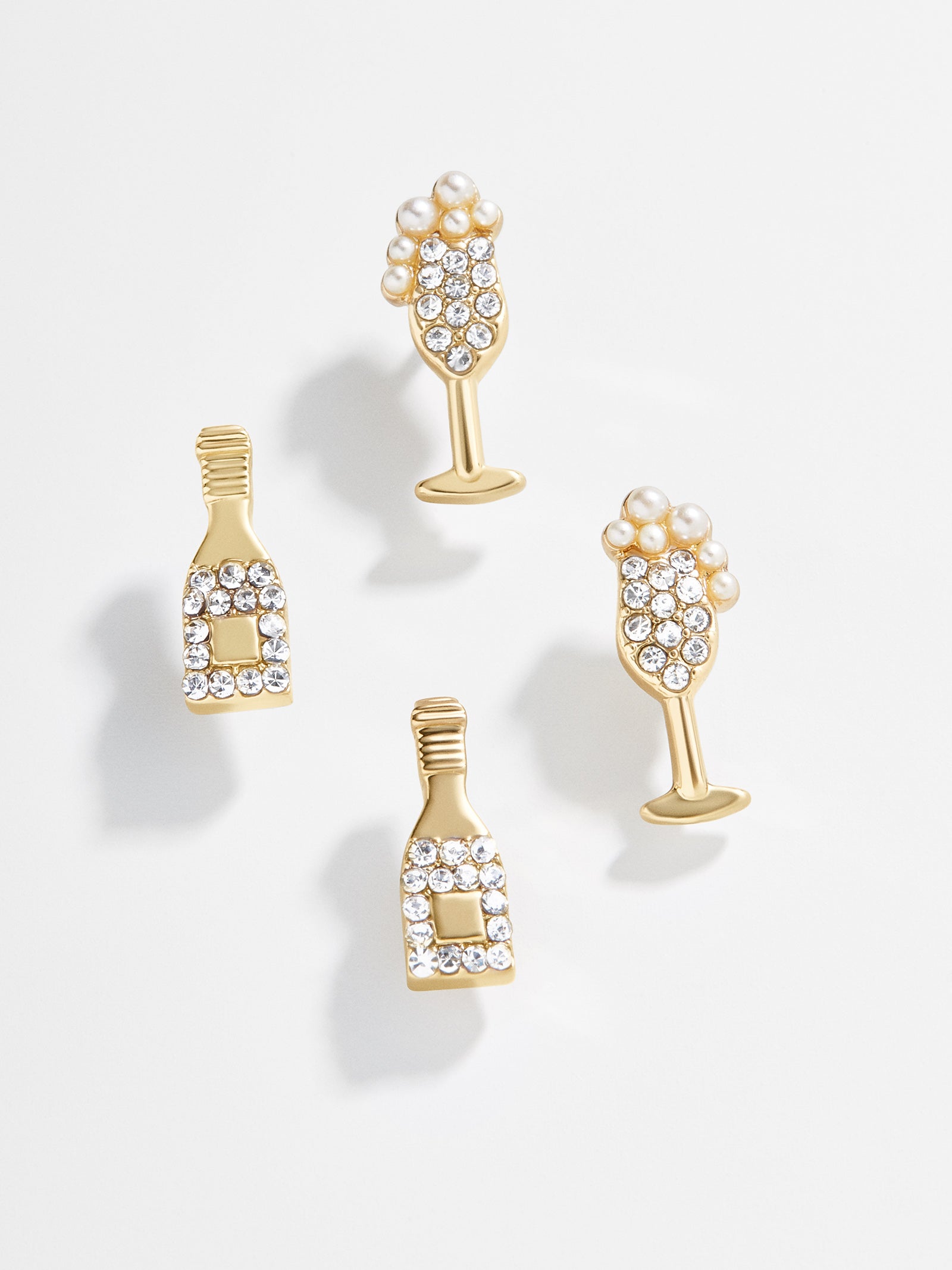 Premium Pop the Bubbly Earring Set - Ultimate Champagne Flute & Bottle Design