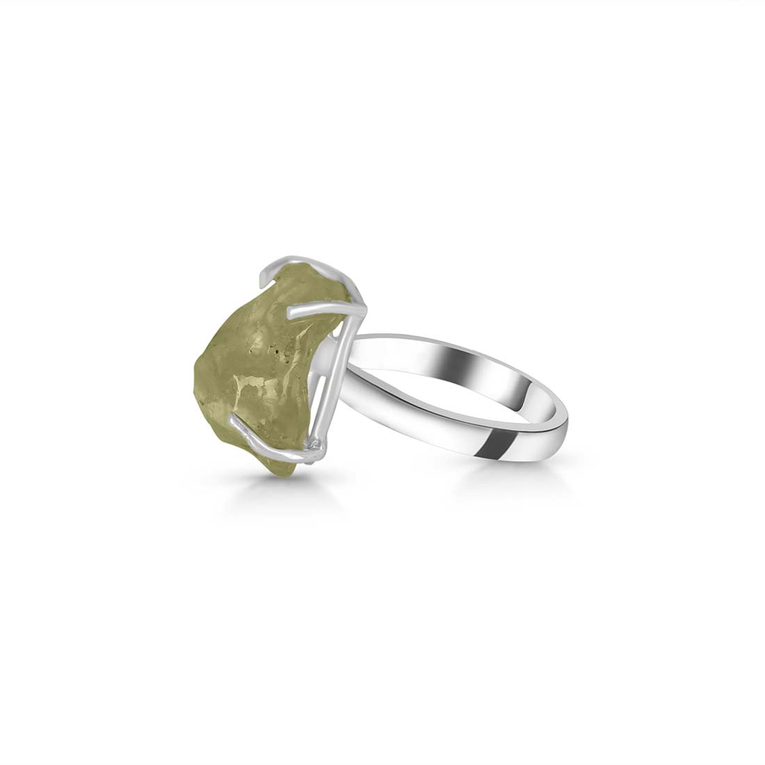 Premium Libyan Desert Glass Statement Ring - LDG-R-12