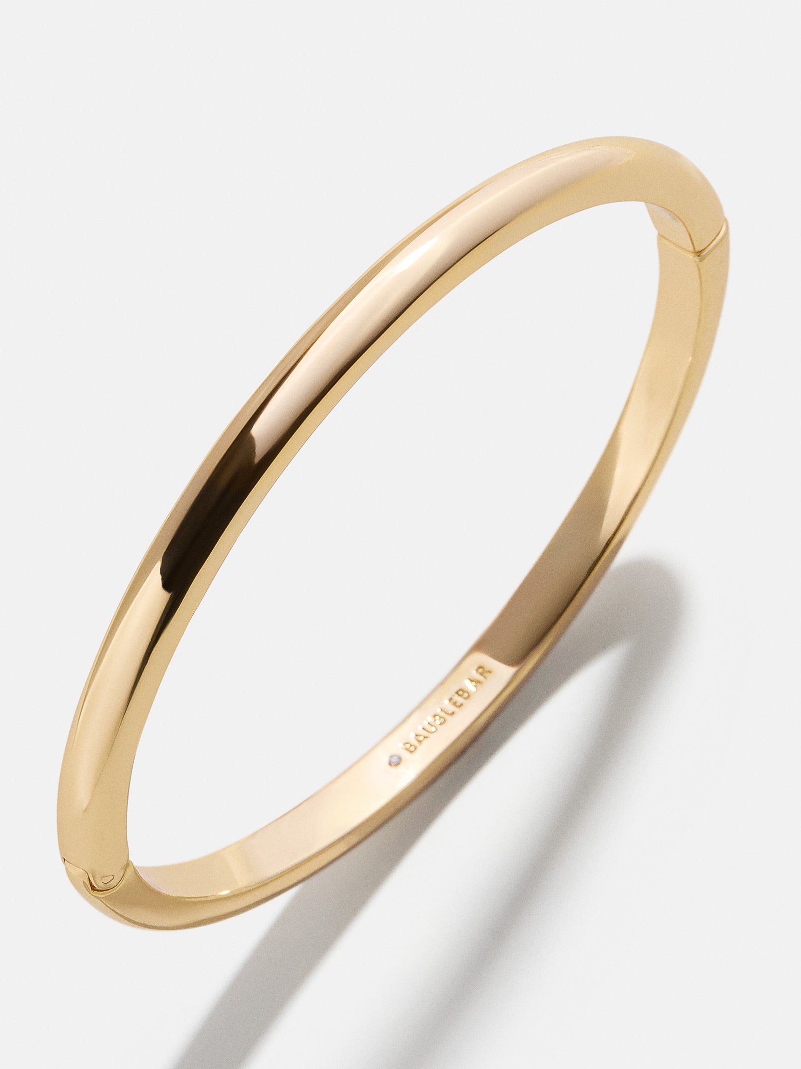 Nadia Premium Hinge Bangle - Ultimate Thin Gold Bracelet