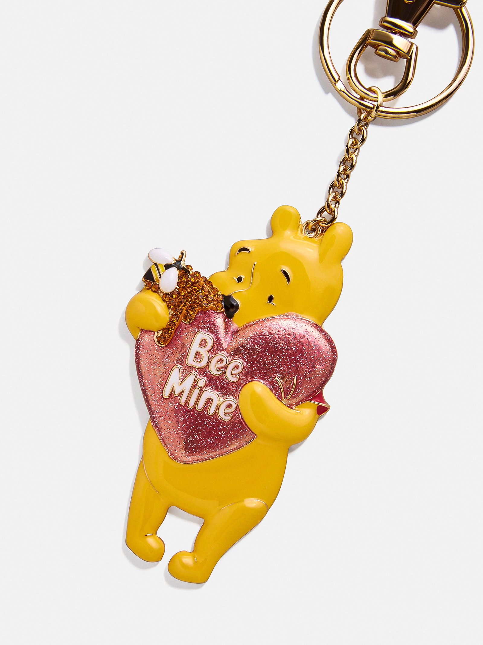 Disney Premium Winnie The Pooh 'Bee Mine' 2D Bag Charm - Ultimate Valentine's Accessory