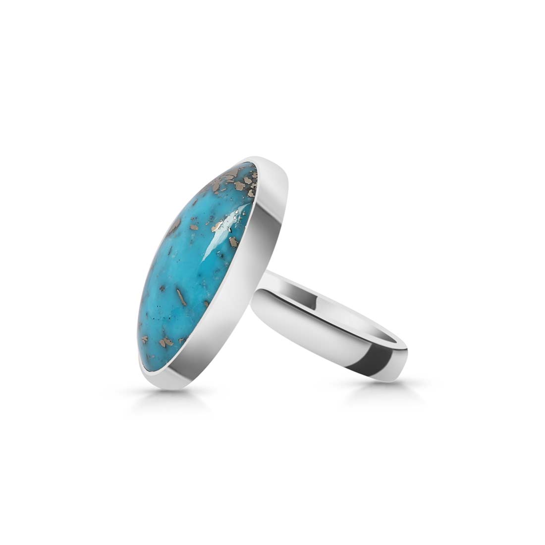 Premium Turquoise Statement Ring - Adjustable Design (TRQ-R-169)