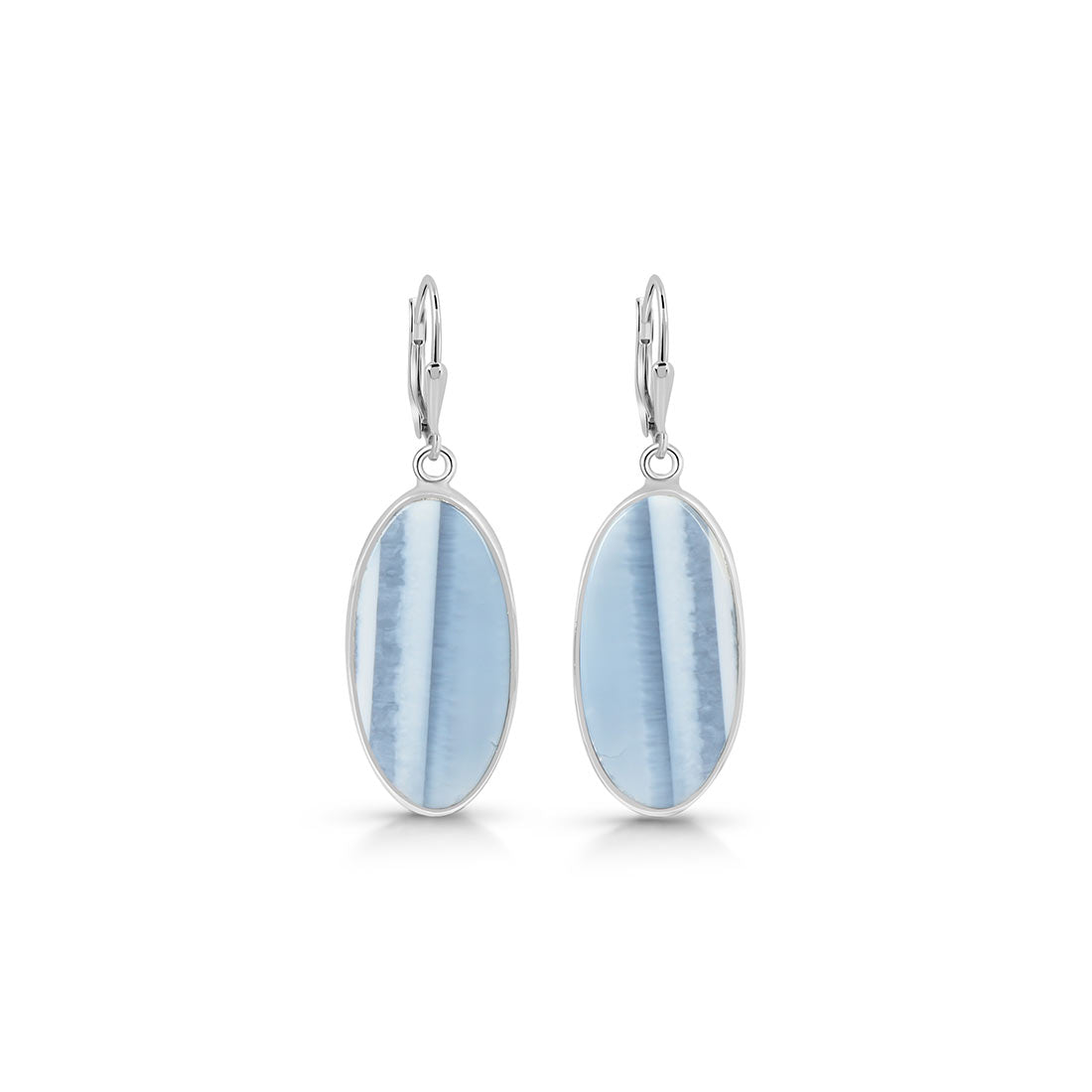 Premium Blue Opal Statement Earrings - Ultimate Elegance