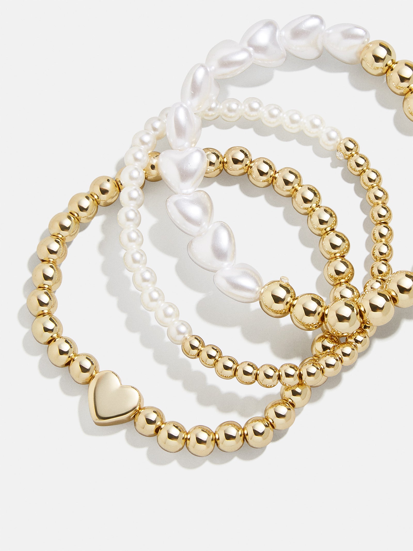 Premium Playful Pearls Kids' Bracelet Set - Elegant Gold & Pearl Design