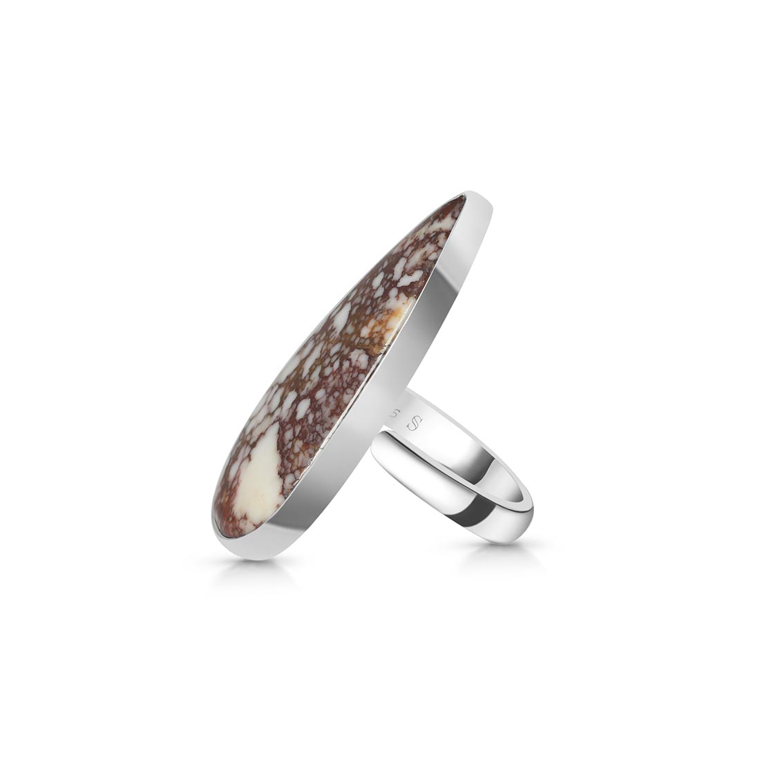 Premium Wild Horse Jasper Adjustable Ring - Ultimate Style & Comfort (WOJ-R-57)