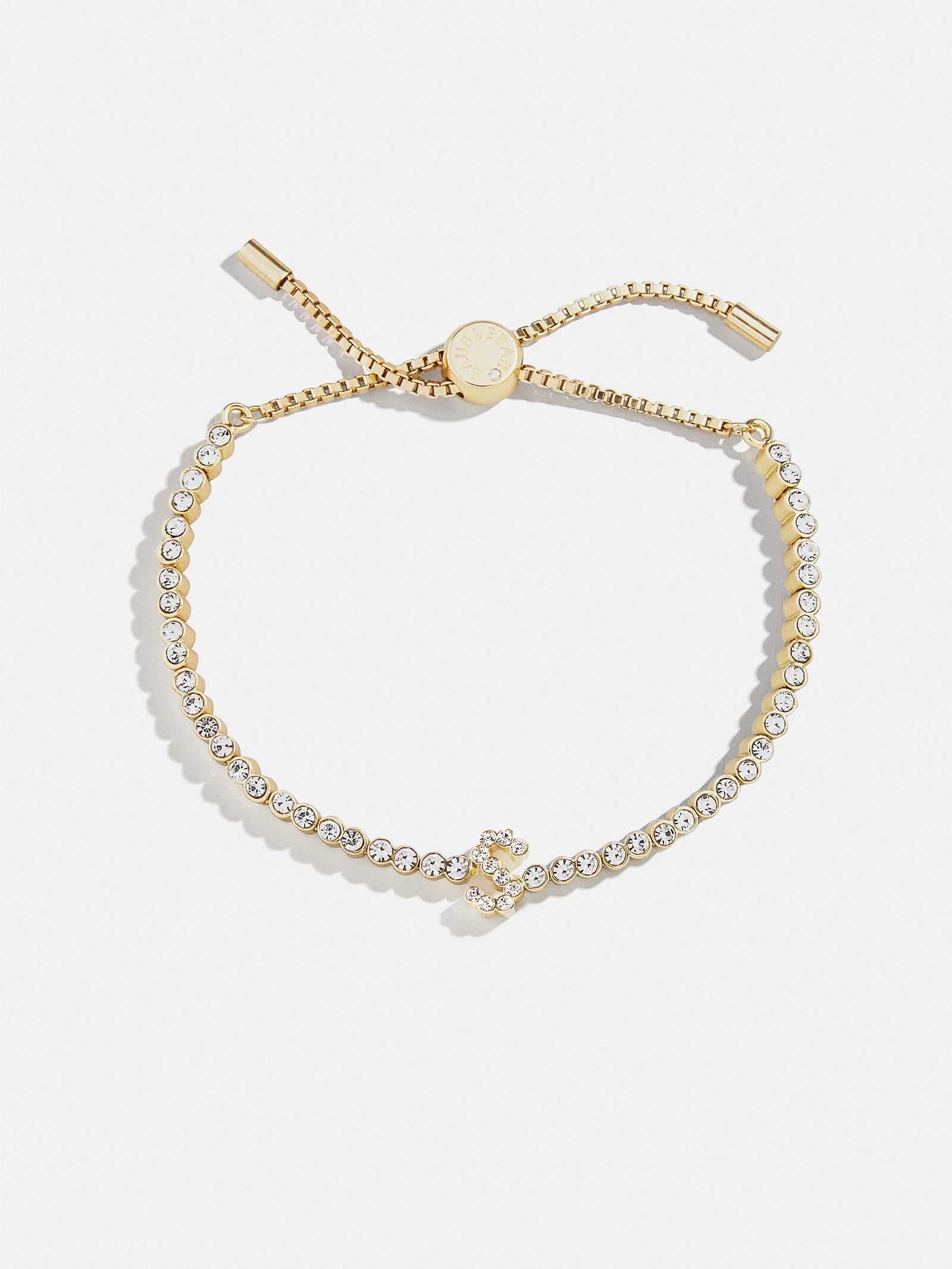 Premium Tennis Initial Bracelet - Gold & Pavé