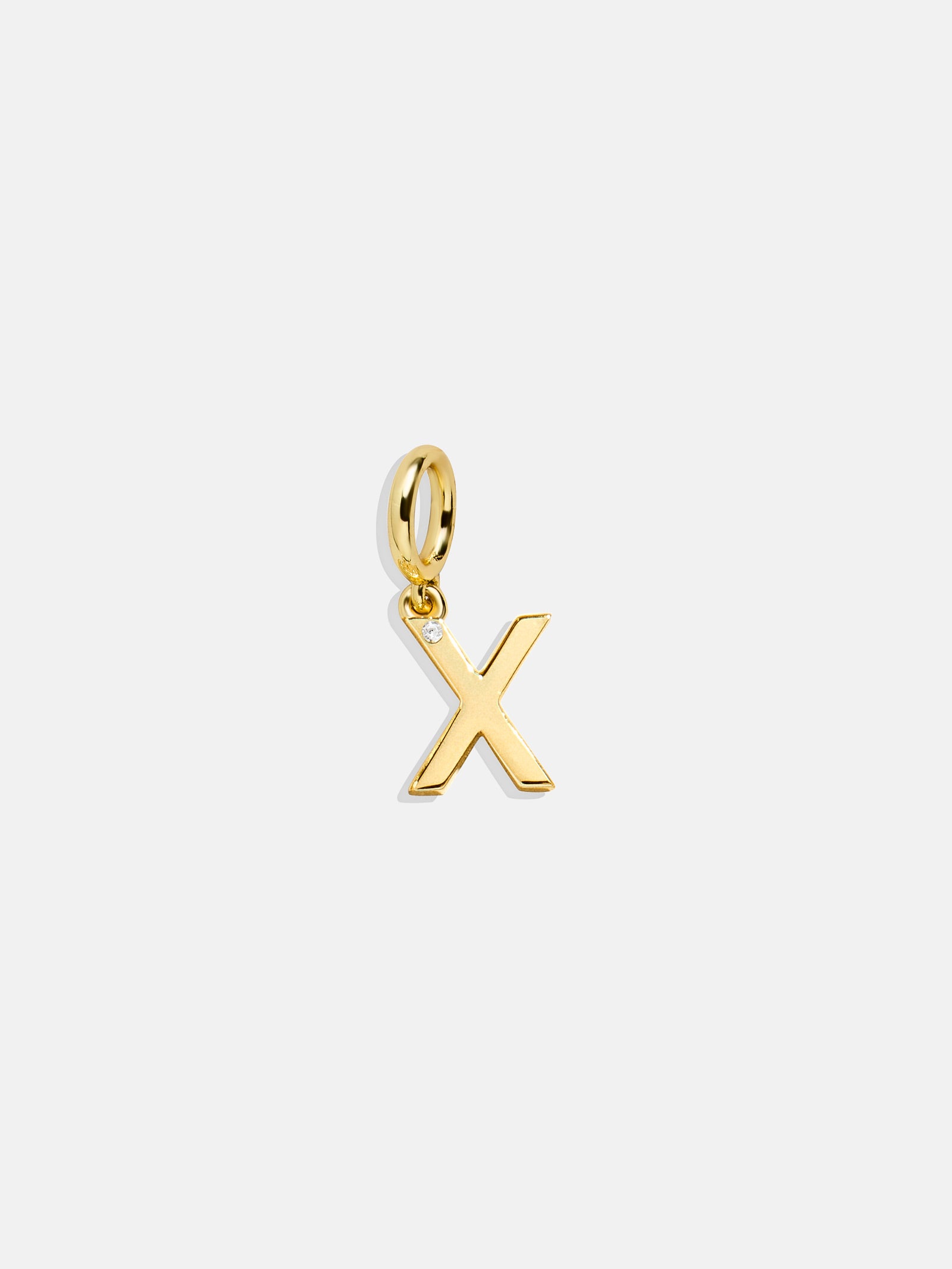 Premium Initial Cluster Charm Necklace - X