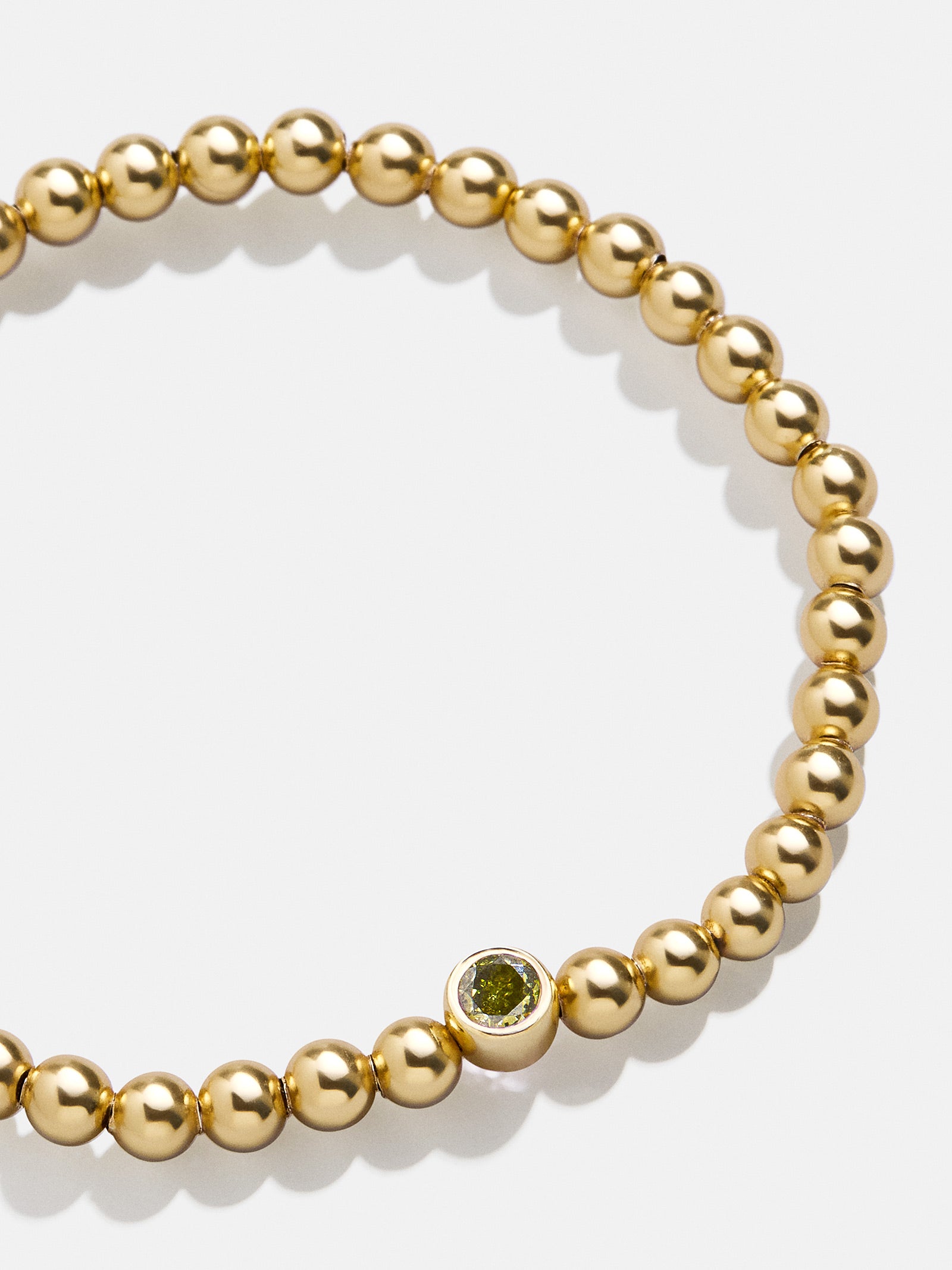 Premium 18K Gold Peridot Birthstone Bracelet - Ultimate Style & Elegance