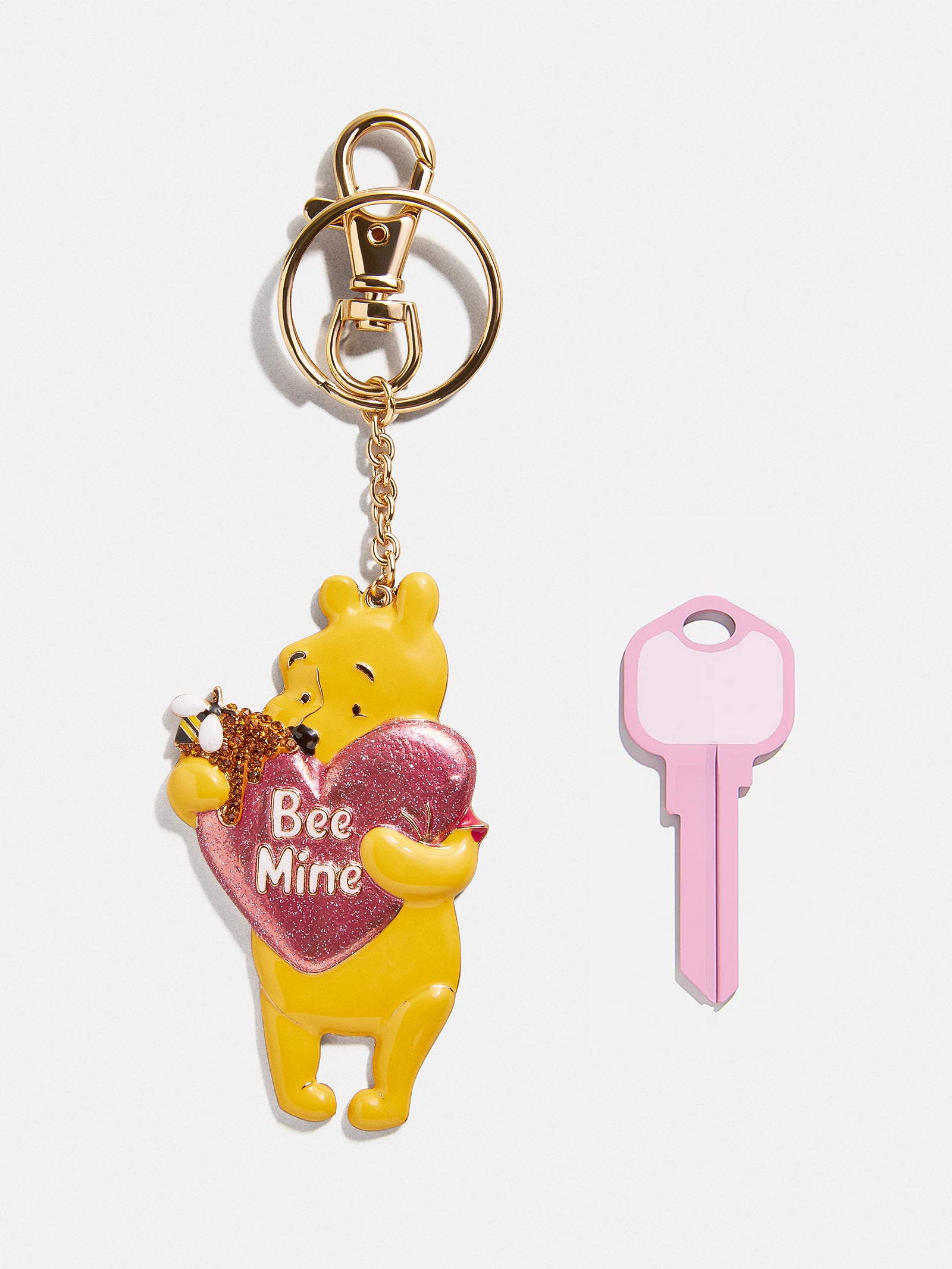 Disney Premium Winnie The Pooh 'Bee Mine' 2D Bag Charm - Ultimate Valentine's Accessory