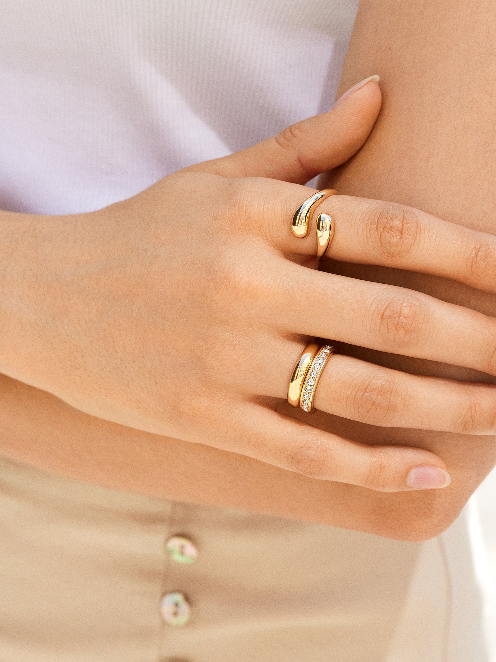 Premium Bridget Wrap Ring - Gold