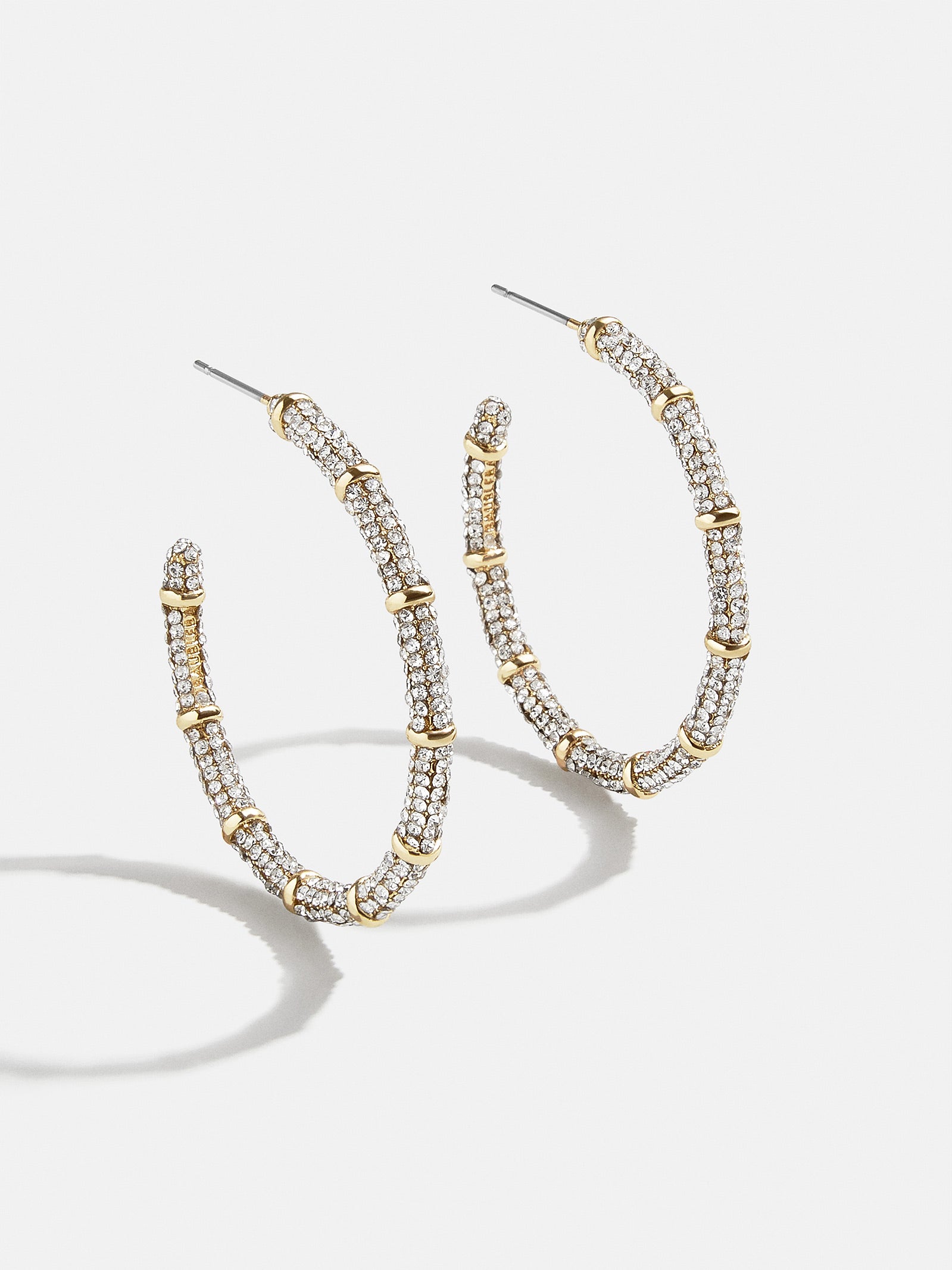 Premium Clarissa Hoop Earrings - Gold & Pavé