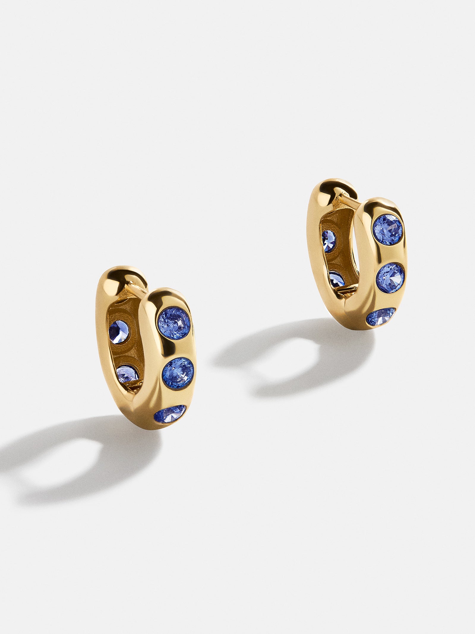 Premium Sydney 18k Gold Sapphire Birthstone Earrings