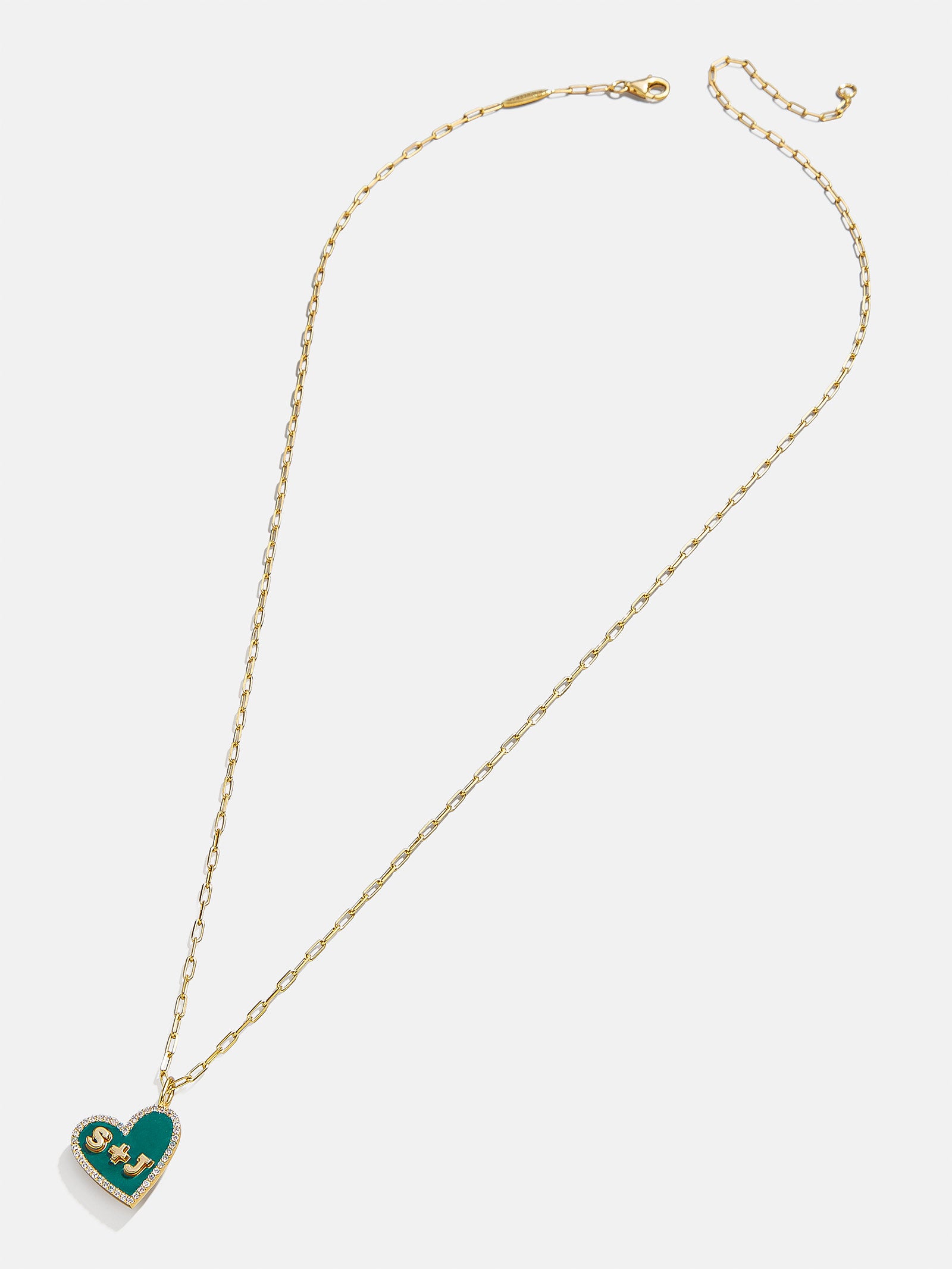 Premium 18K Gold Reversible Heart Necklace - Customizable Gold/Pavé Design