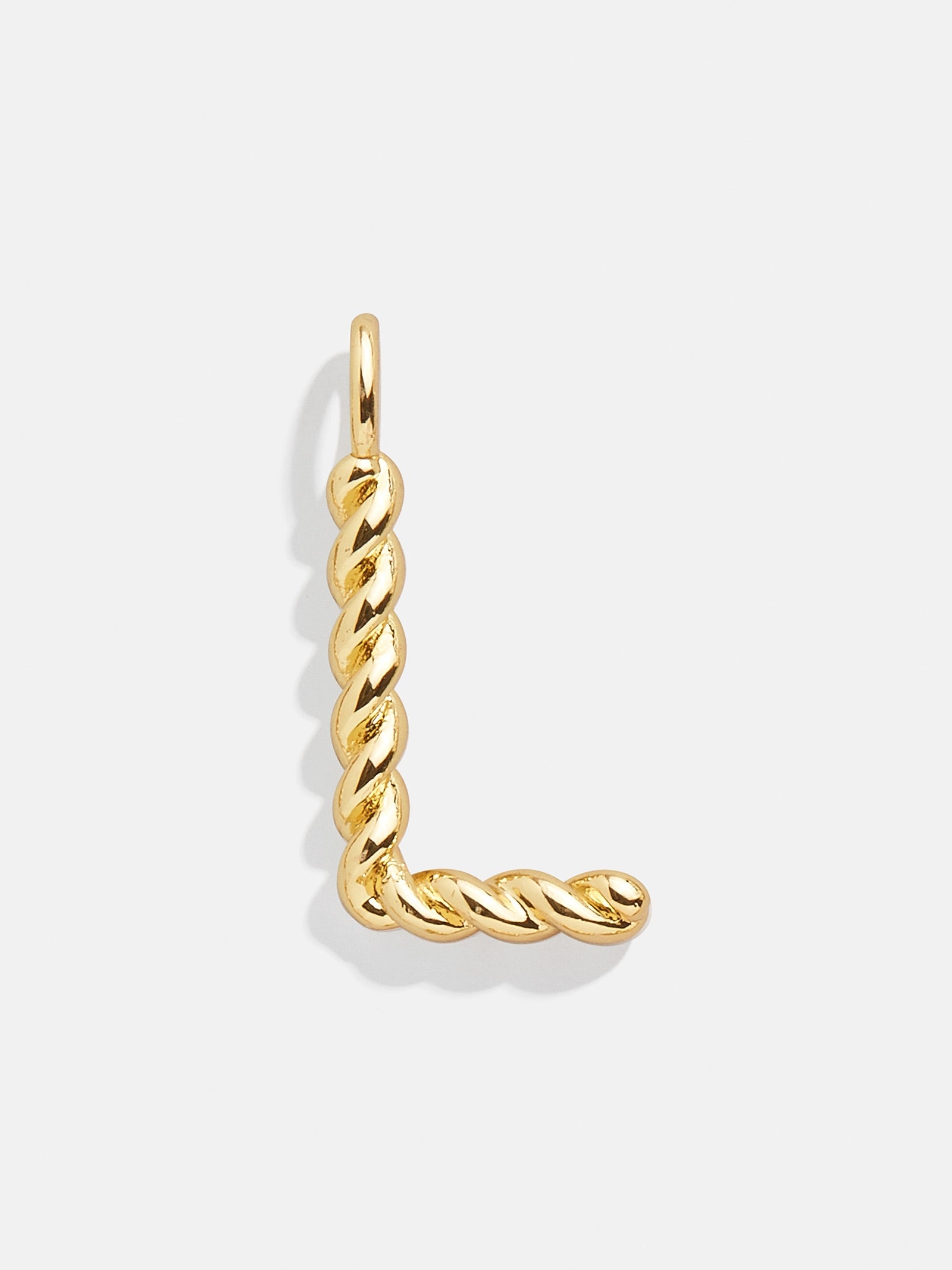 Premium Jupiter Charm - Modern Gold Twisted Initial Pendant