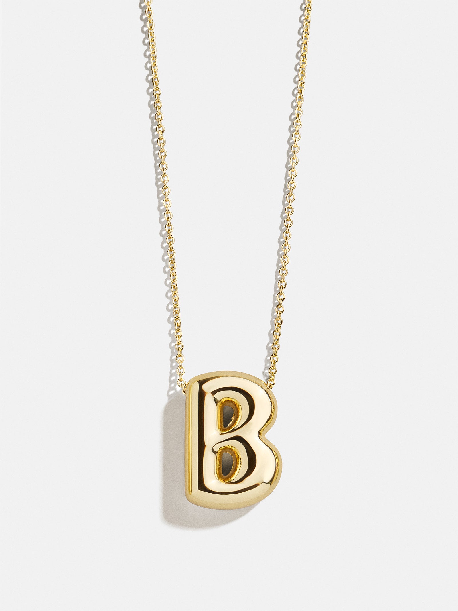 Premium Kids' Bubble Initial Necklace - Personalized Gold Charm