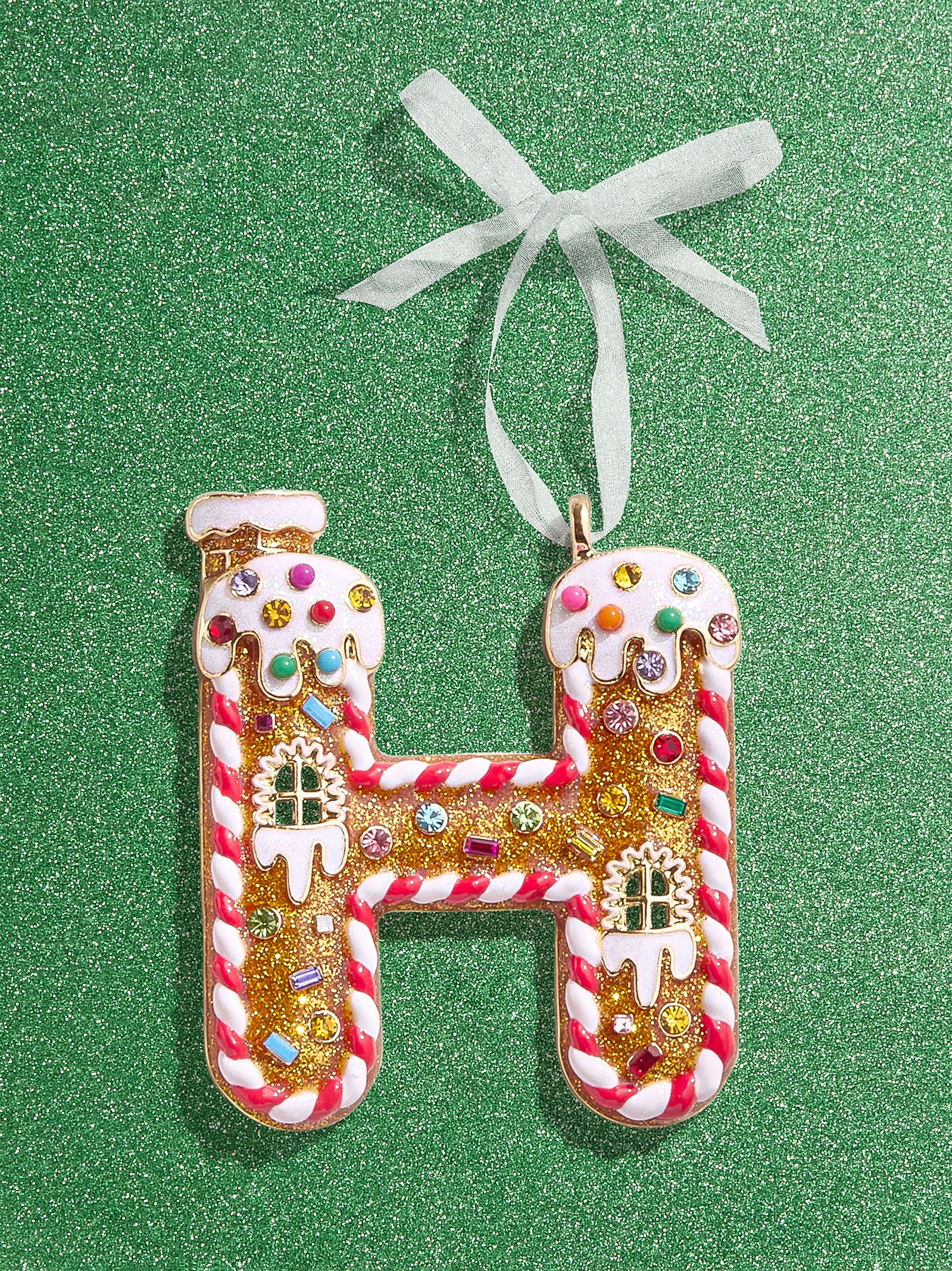 Premium Gingerbread Initial Ornament - Personalize Your Holiday Magic