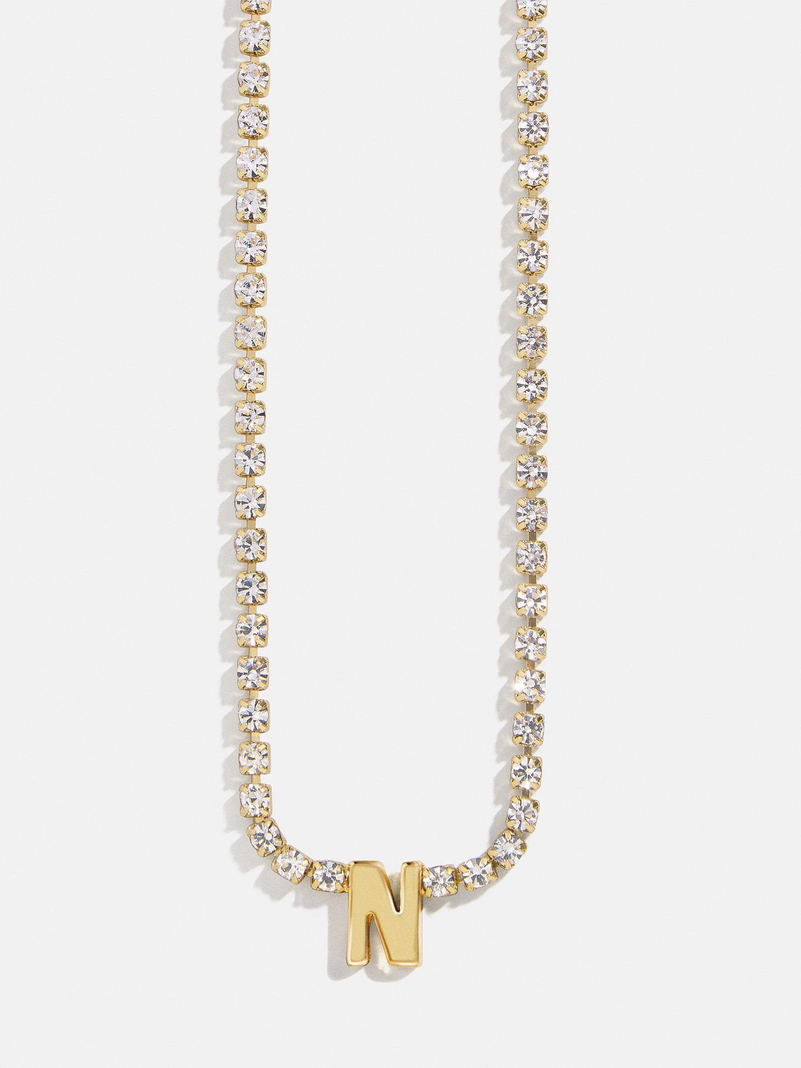 Premium Ruth Initial Tennis Necklace - Gold/Pavé | Ultimate Personalized Jewelry