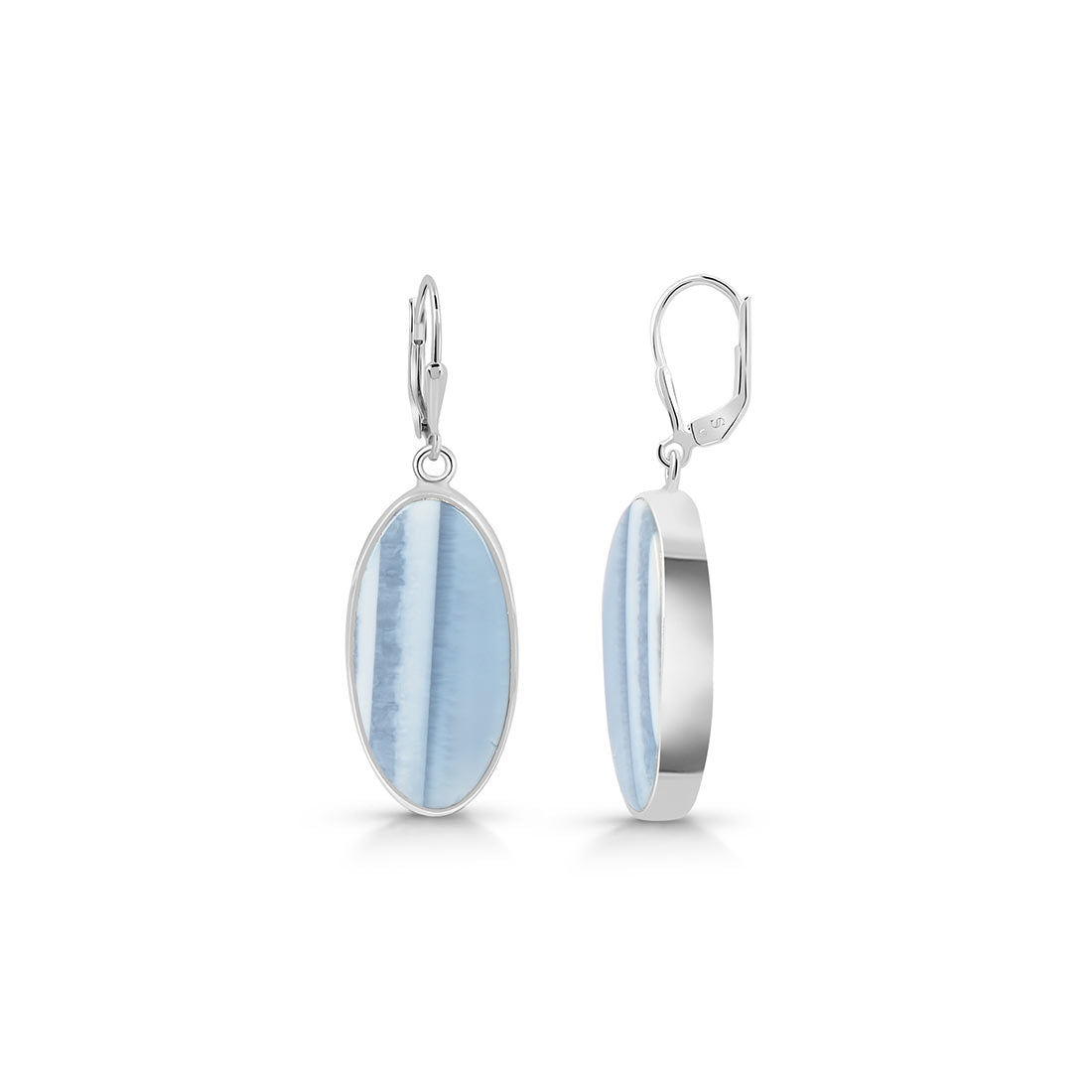 Premium Blue Opal Statement Earrings - Ultimate Elegance