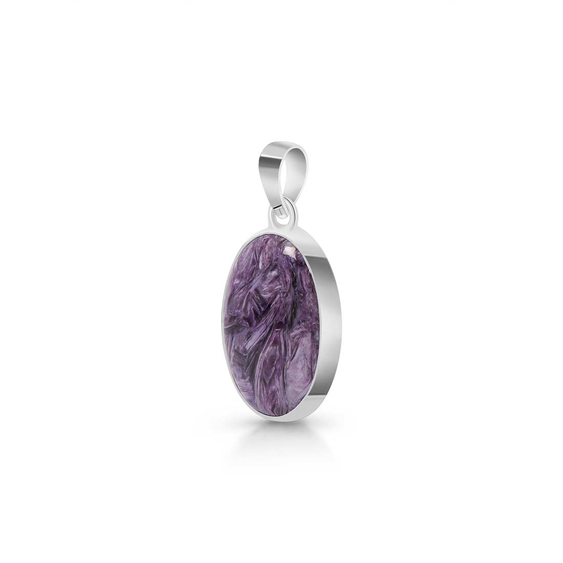 Premium Charoite Statement Pendant - CHR-P-52