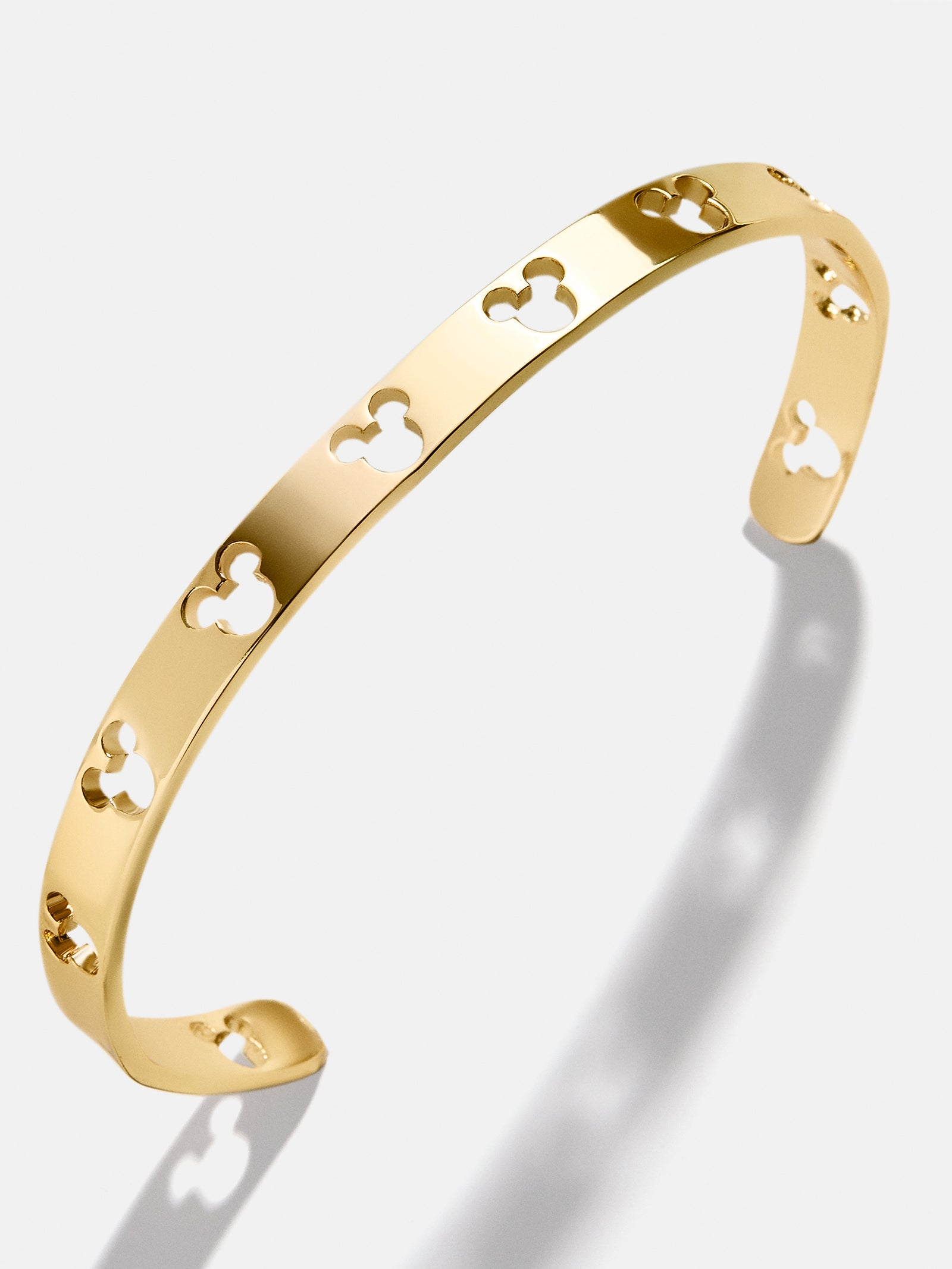 Premium Mickey Mouse Gold Cuff Bracelet - Disney Official