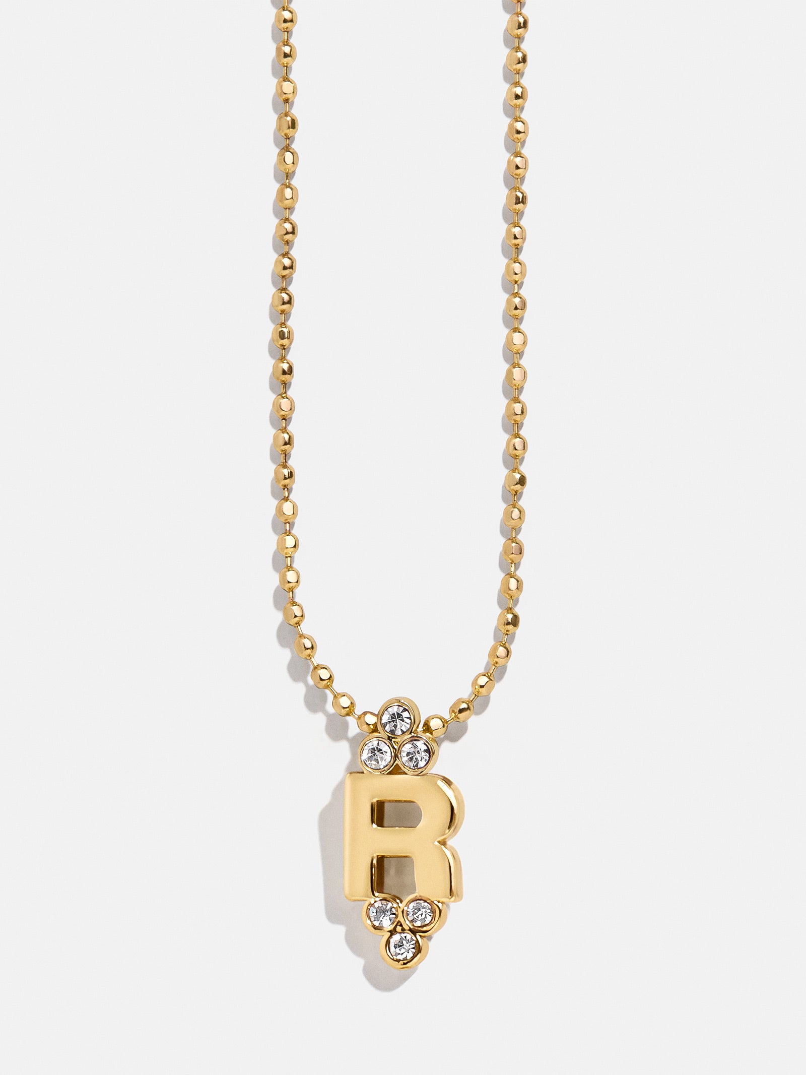 Premium Initial Triad Necklace - Gold & Pavé