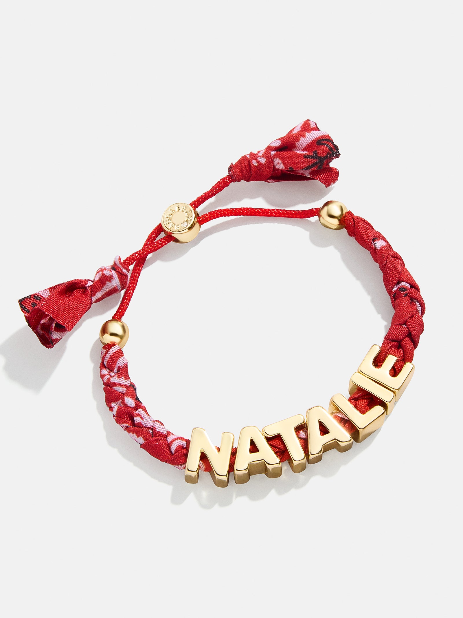 Premium Custom Bandana Nameplate Bracelet - Red