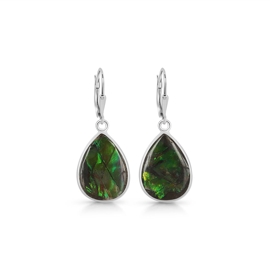 Premium Ammolite Statement Earrings - AML-E-27