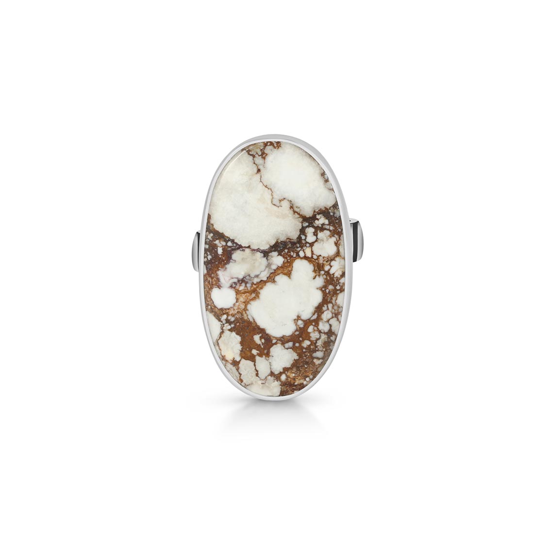 Premium Wild Horse Jasper Adjustable Ring - Elegant Statement Piece