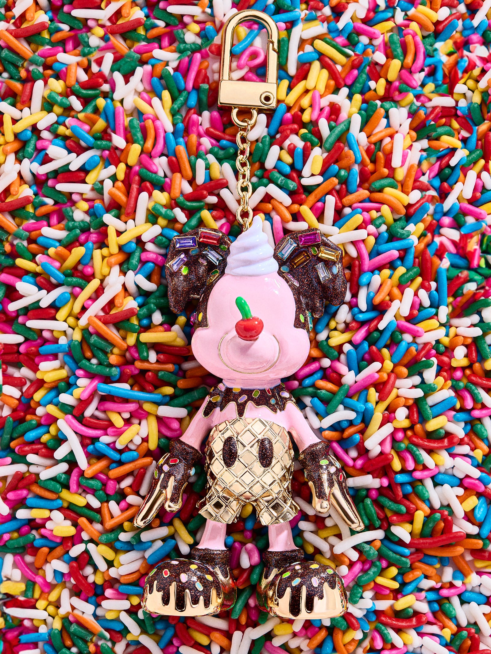 Ultimate Mickey Mouse Disney Bag Charm - Ice Cream Delight