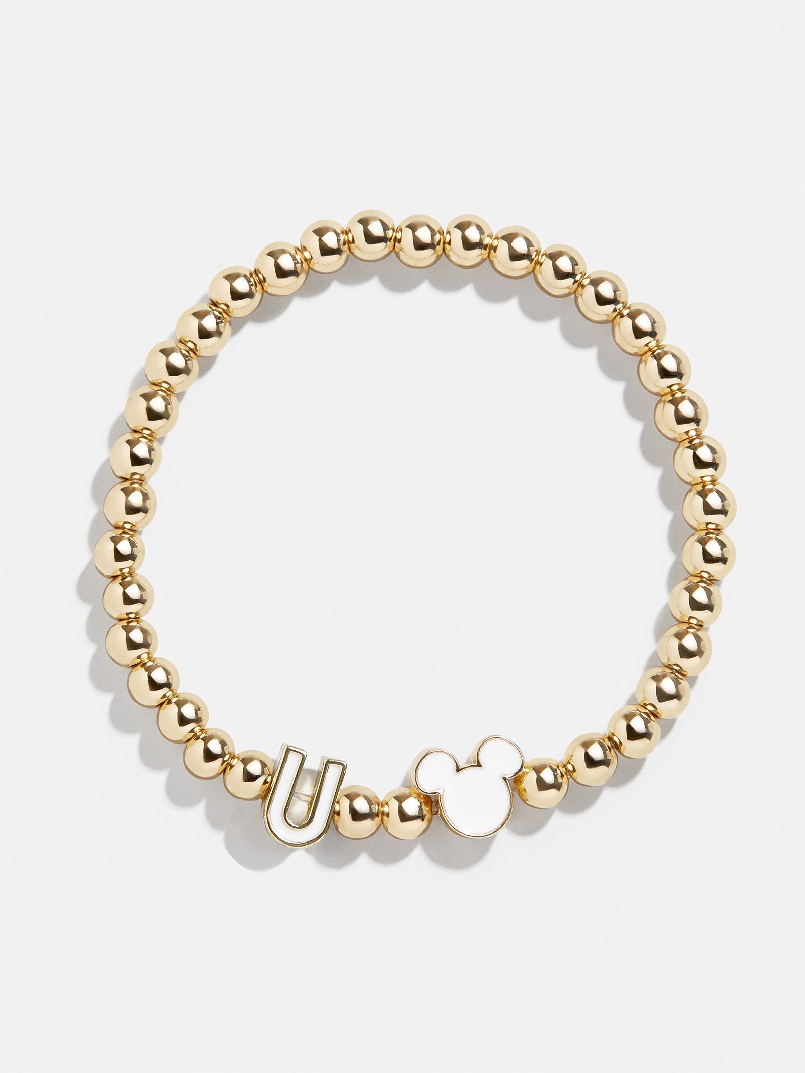 Premium Mickey Mouse Disney Initial Pisa Bracelet - White