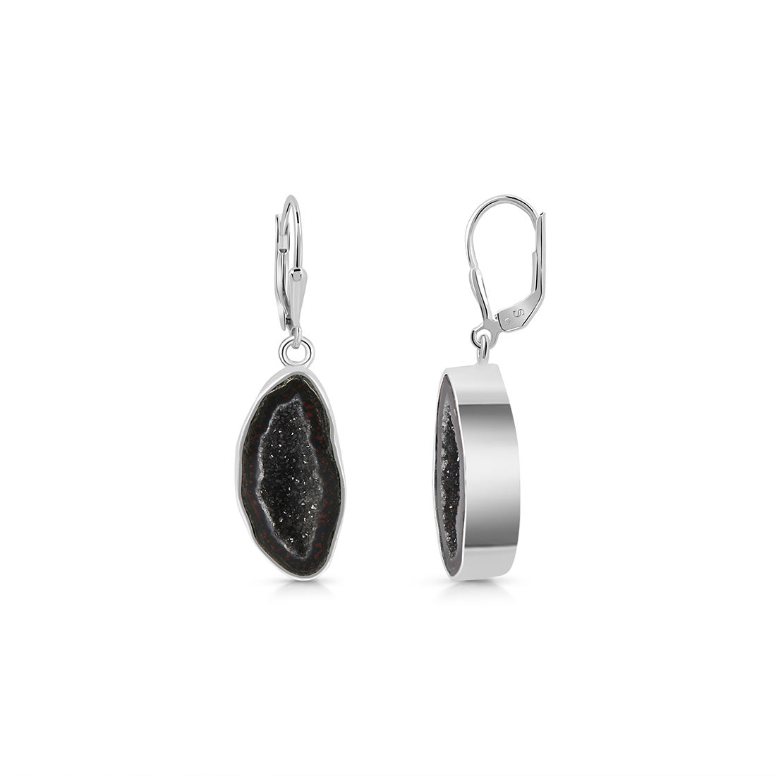 Premium Statement Coconut Geode Earrings - Ultimate Elegance