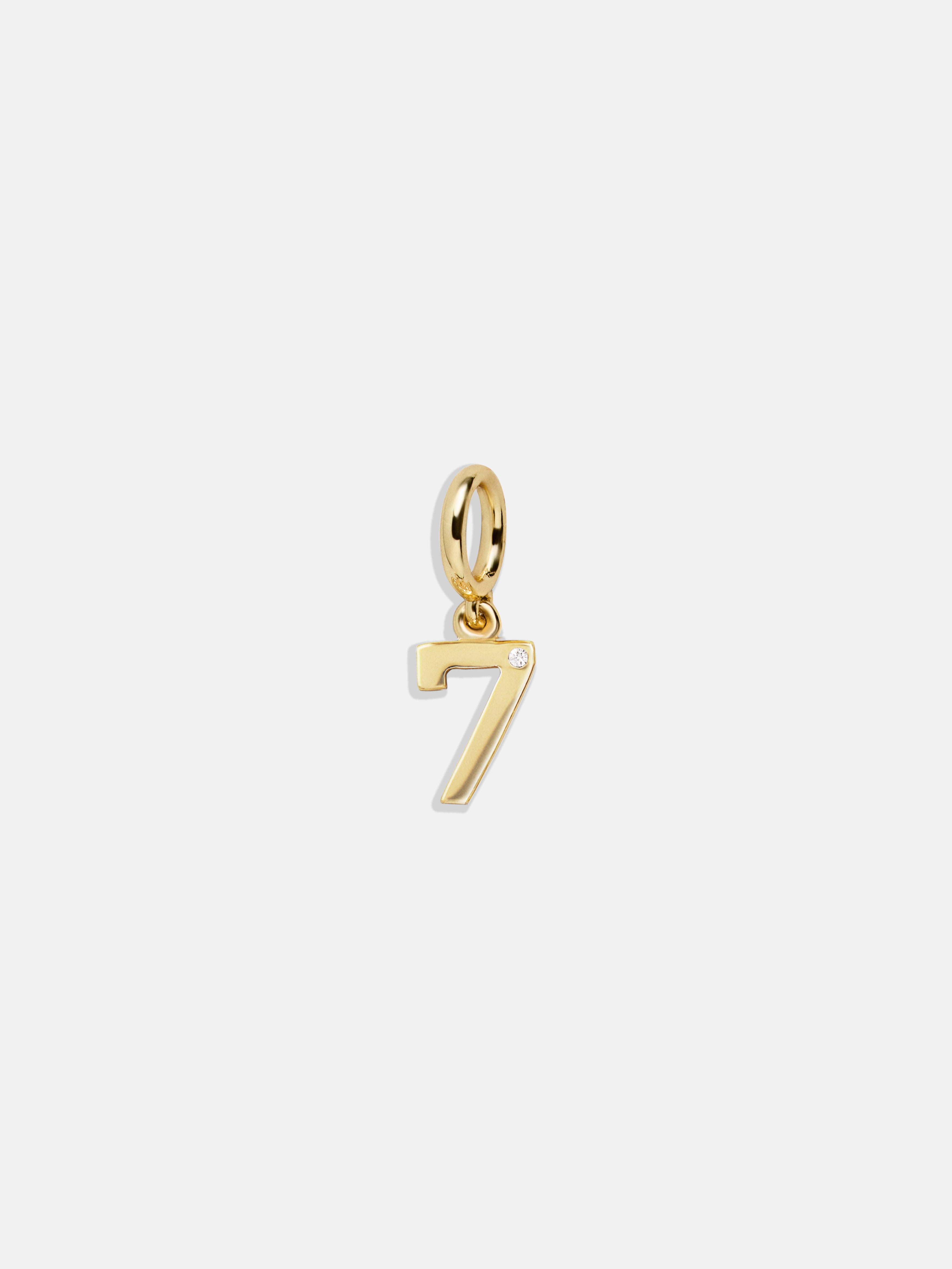 Premium Gold Number Cluster Charm - 7