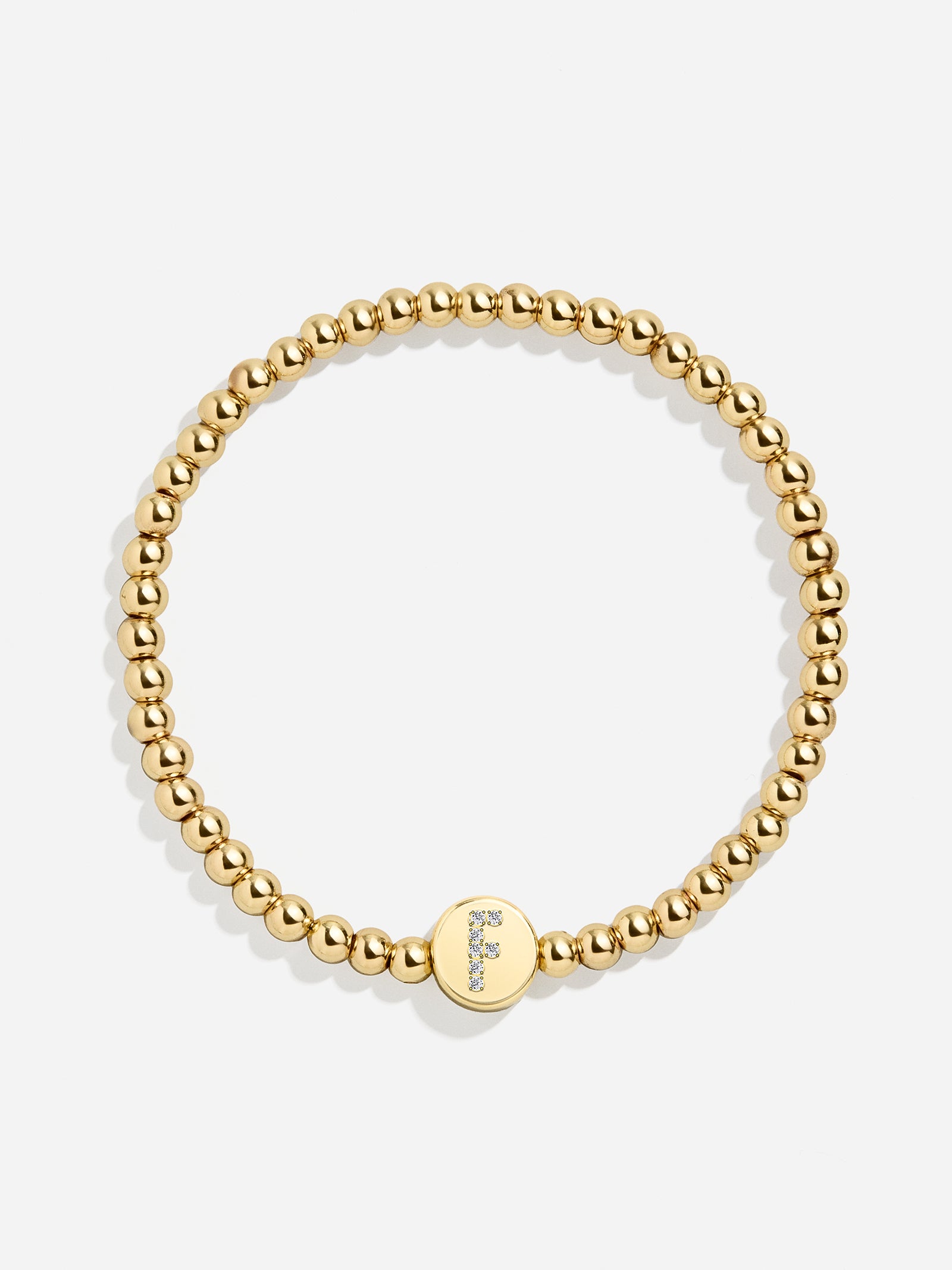 Premium Carmen Initial Disc Pisa Bracelet - Gold | Personalized Style