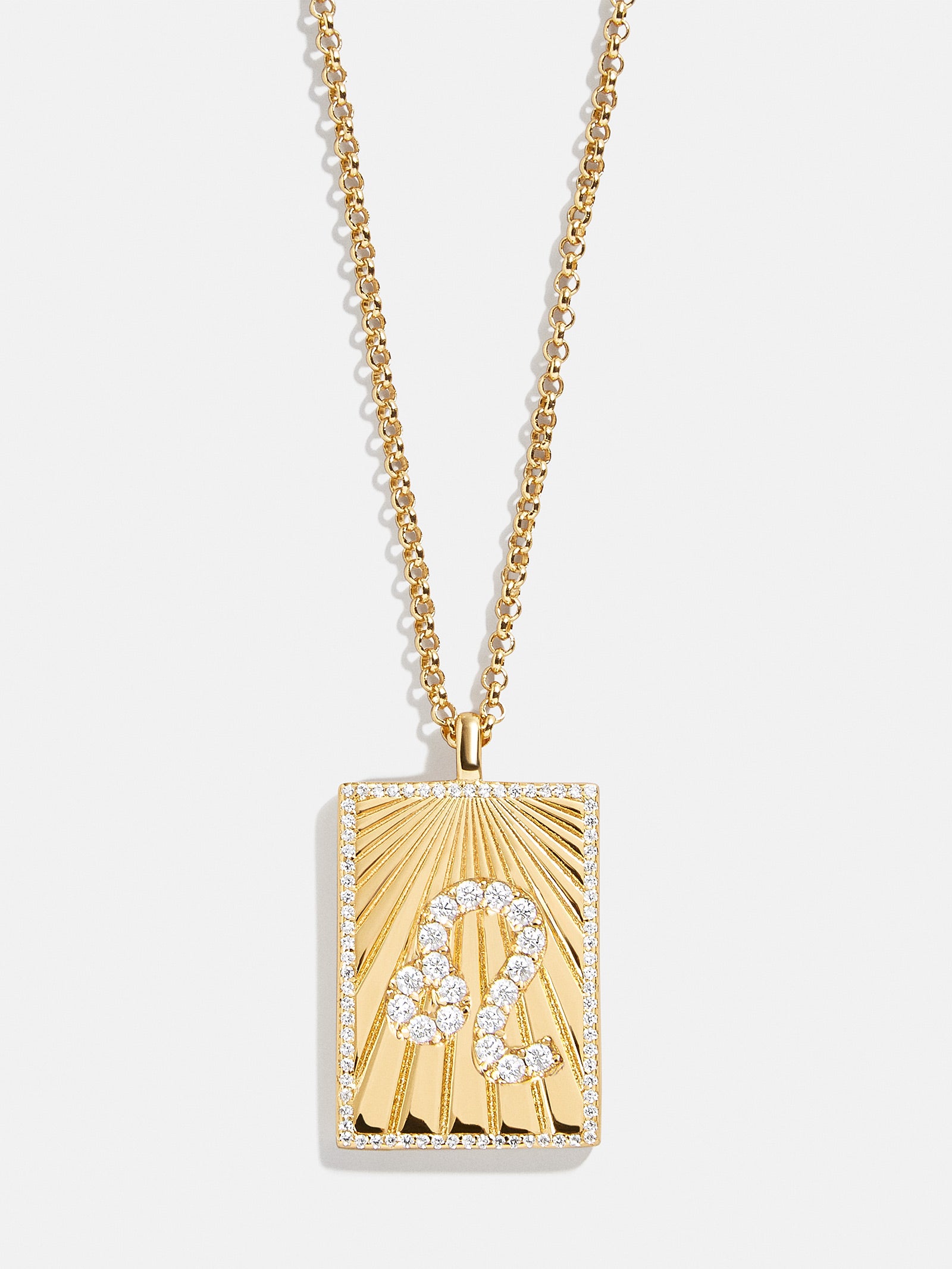 Premium Reversible 18K Gold Zodiac Pendant Necklace - Leo