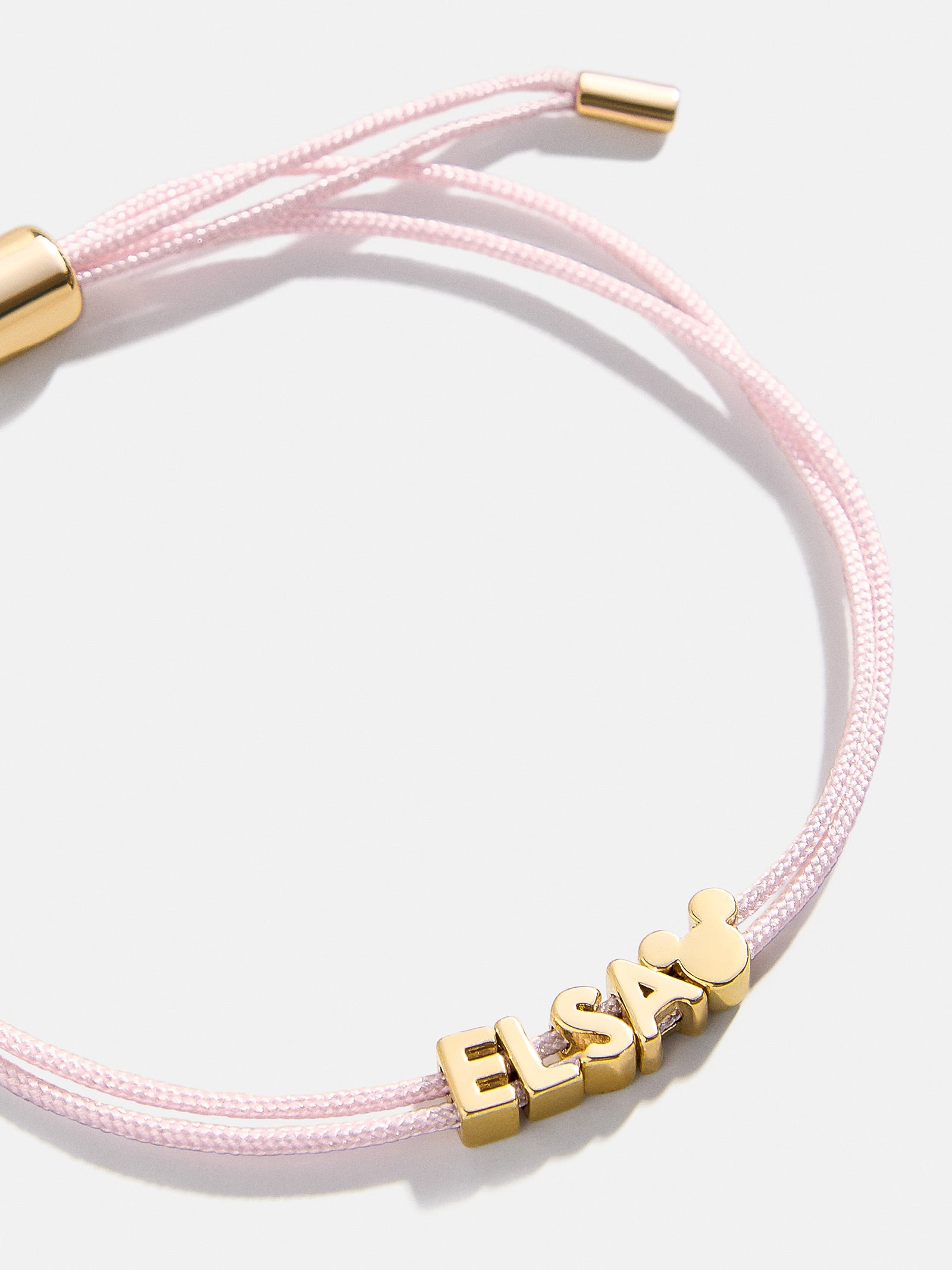 Premium Mickey Mouse Disney Custom Cord Bracelet - Light Pink
