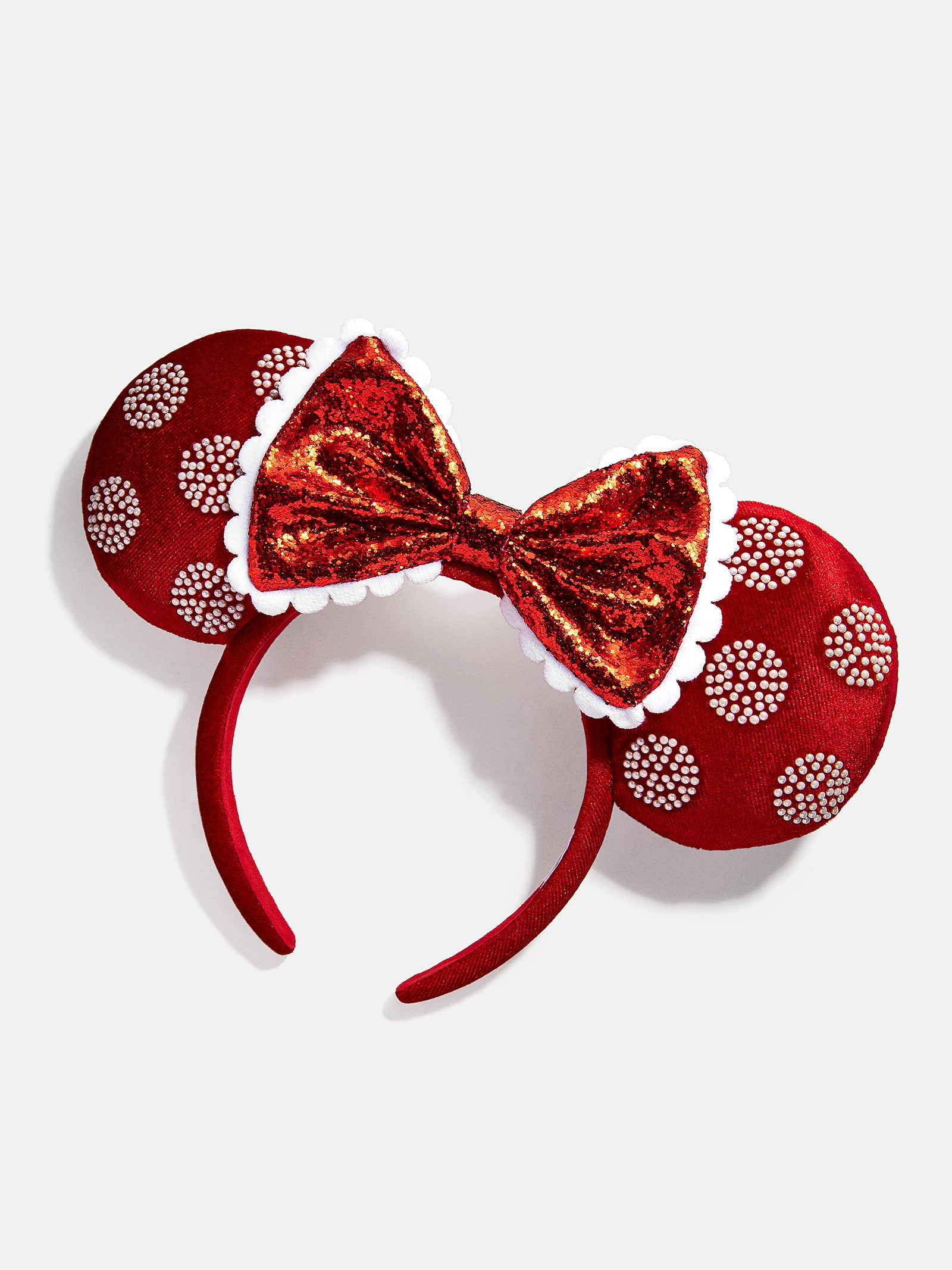 Premium Disney Minnie Mouse Pearl Polka Dot Ears Headband - Ultimate Disney Magic