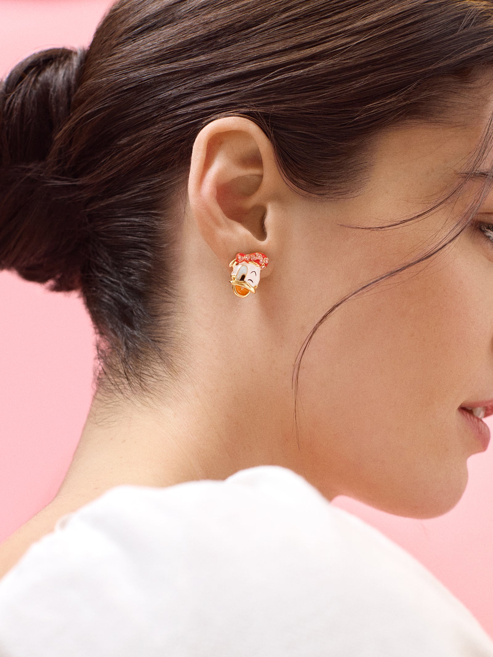 Premium Disney Donald & Daisy Duck Valentine's Day Earrings - Ultimate Love Collection