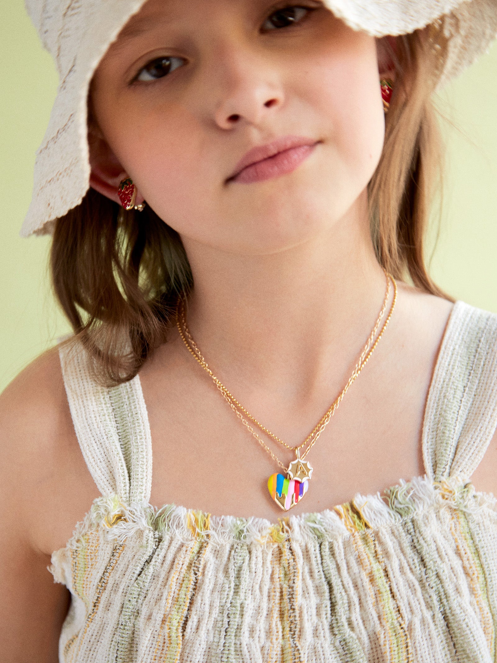 Premium Sadie Kids' Heart Necklace - Ultimate Style for Little Ones