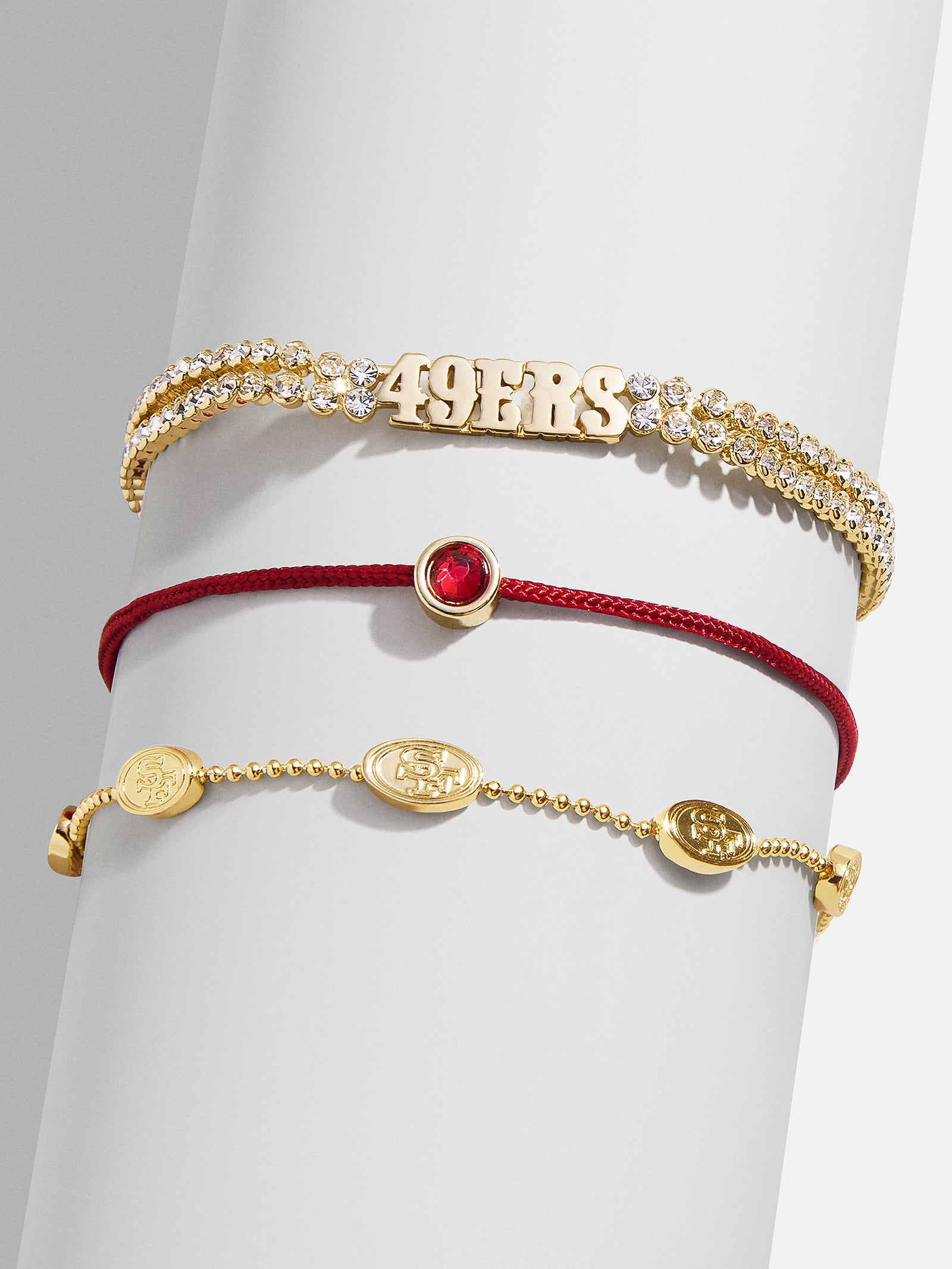 Premium NFL Bracelet Set - Ultimate San Francisco 49ers Fan Collection