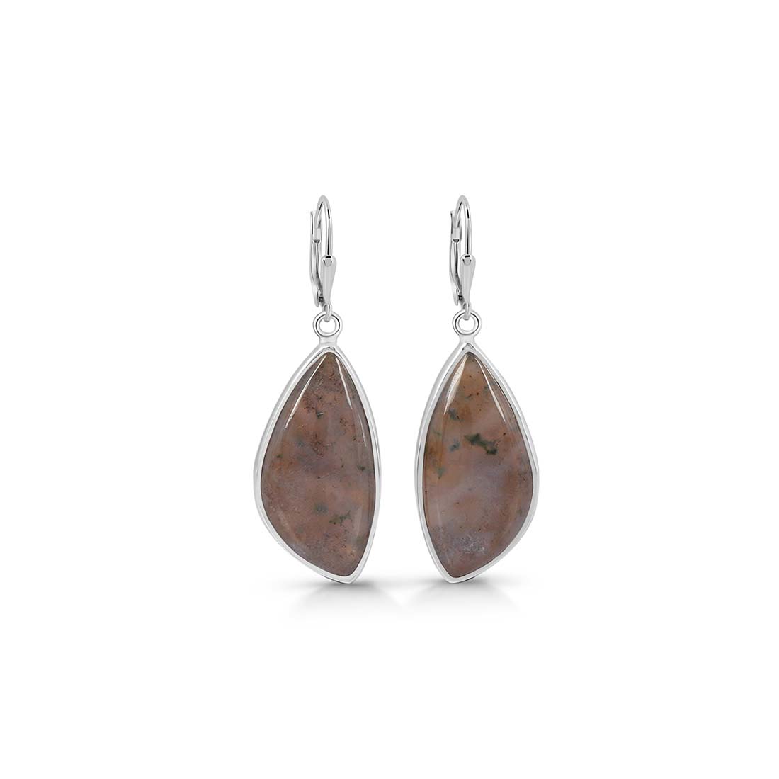 Premium Ocean Jasper Statement Earrings - Elegant & Versatile