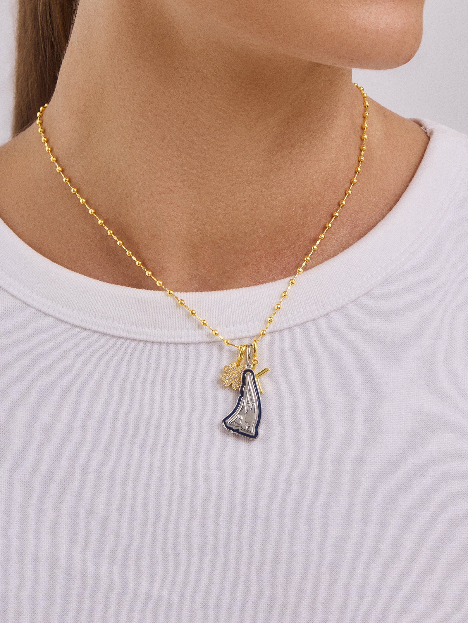 Ultimate NFL Fan Charm Necklace - New England Patriots by WEAR x BaubleBar