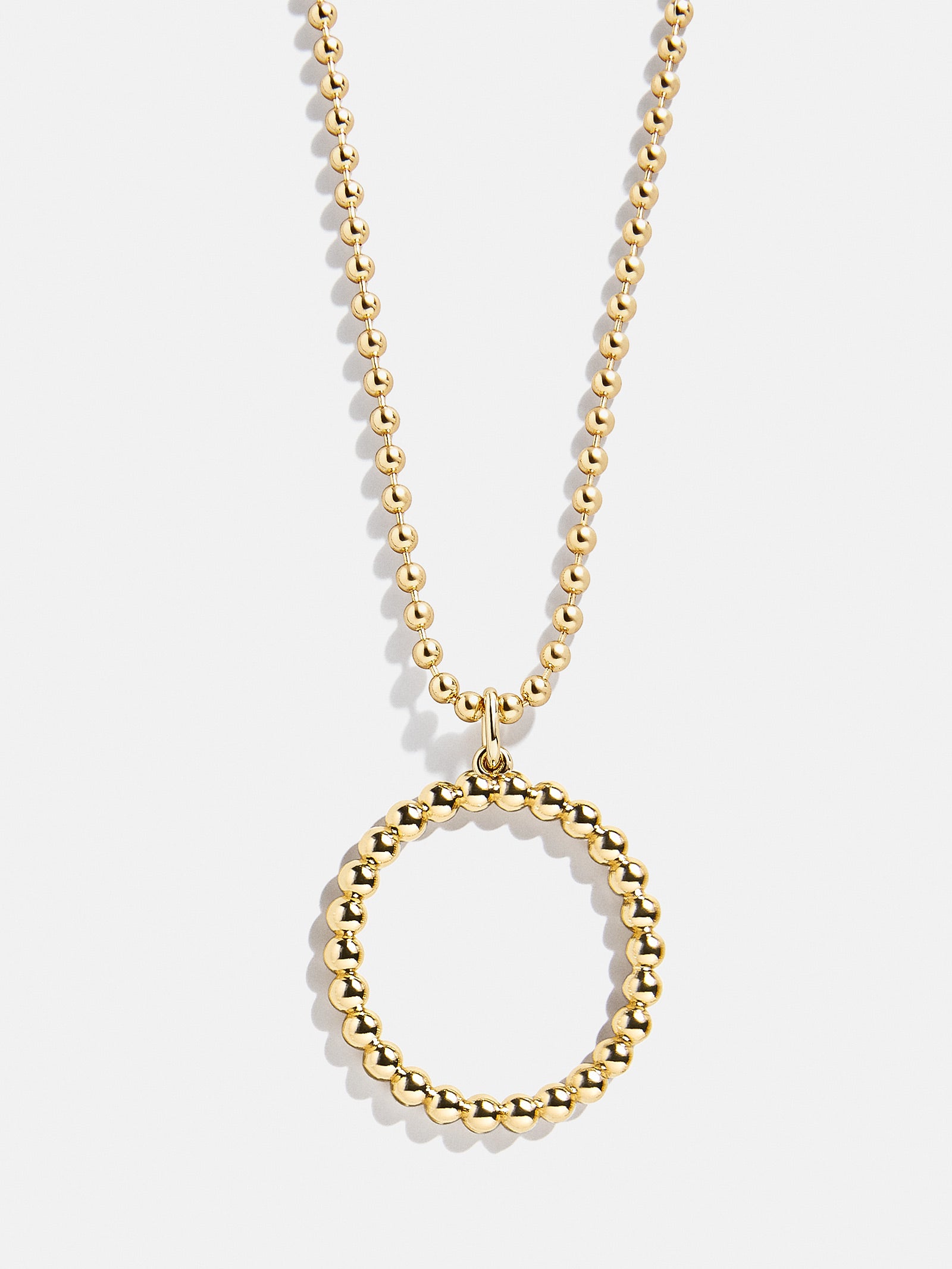 Ultimate Oversized Pisa Initial Necklace - Premium Gold