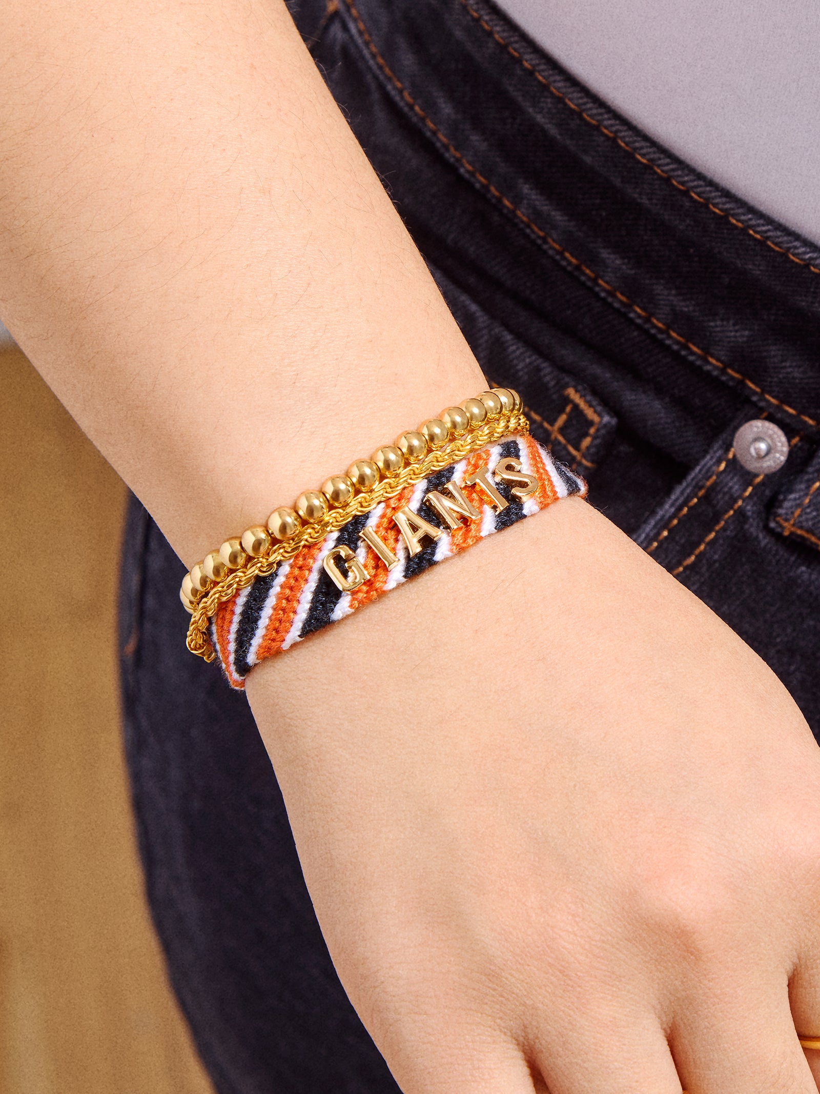 Premium MLB Woven Friendship Bracelet - San Francisco Giants Fan Gear